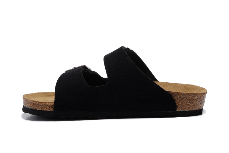 Birkenstock Arizona Black Double Buckle Leather Sandals