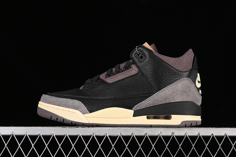 Nike Air Jordan 3 Retro A Ma Maniere Black Flat Pewter Violet Ore Sneakers