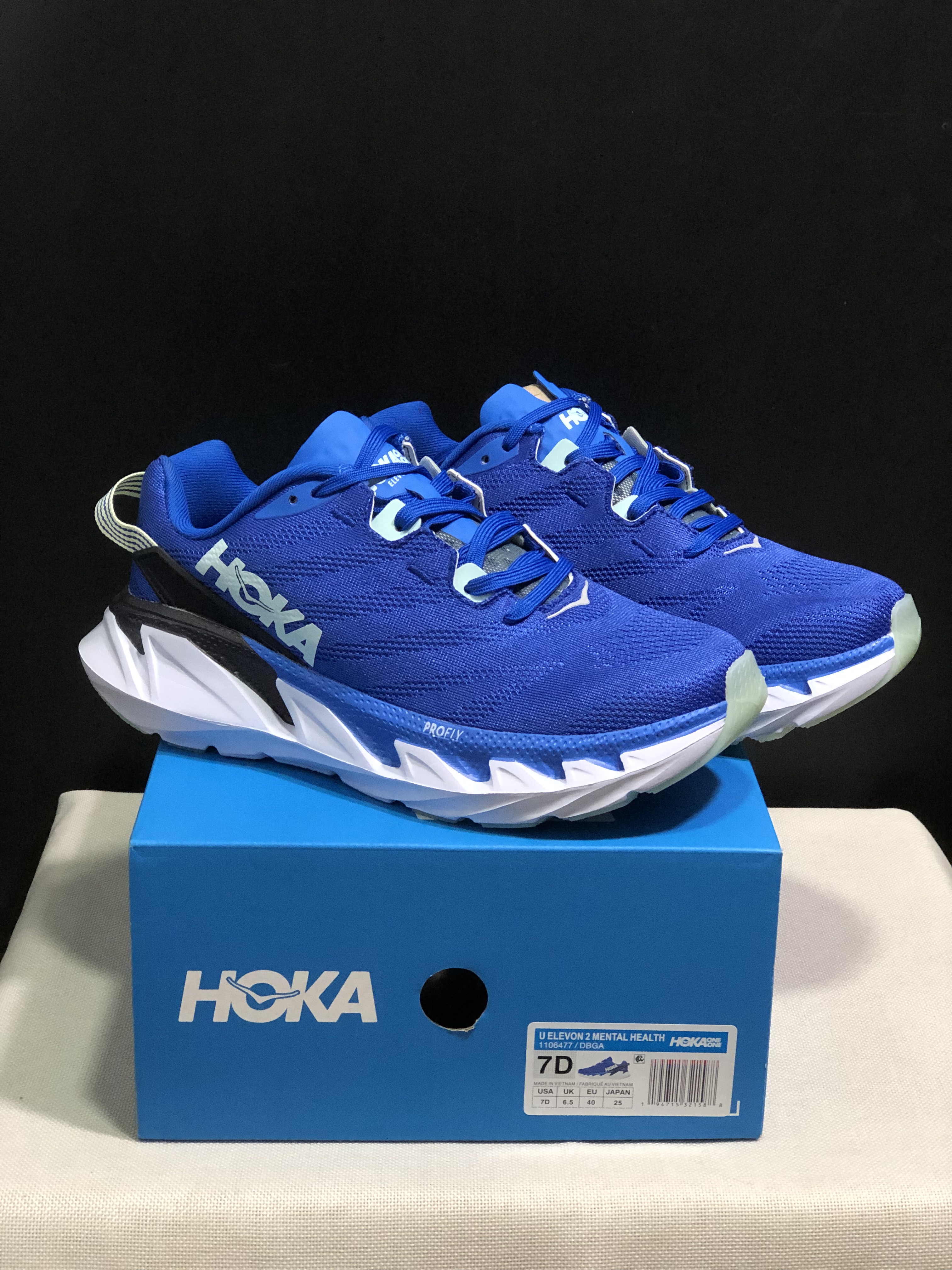 Hoka One One Elevon 2 Anti-slip Wear-resistant Running Shoes Sneakers Blue