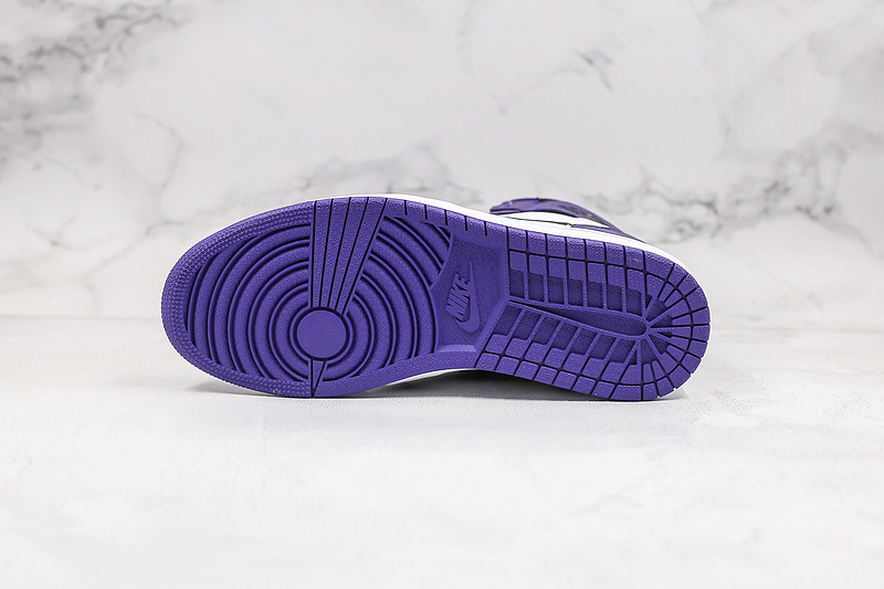 Nike Air Jordan 1 Retro High-Top Purple/White Sneakers