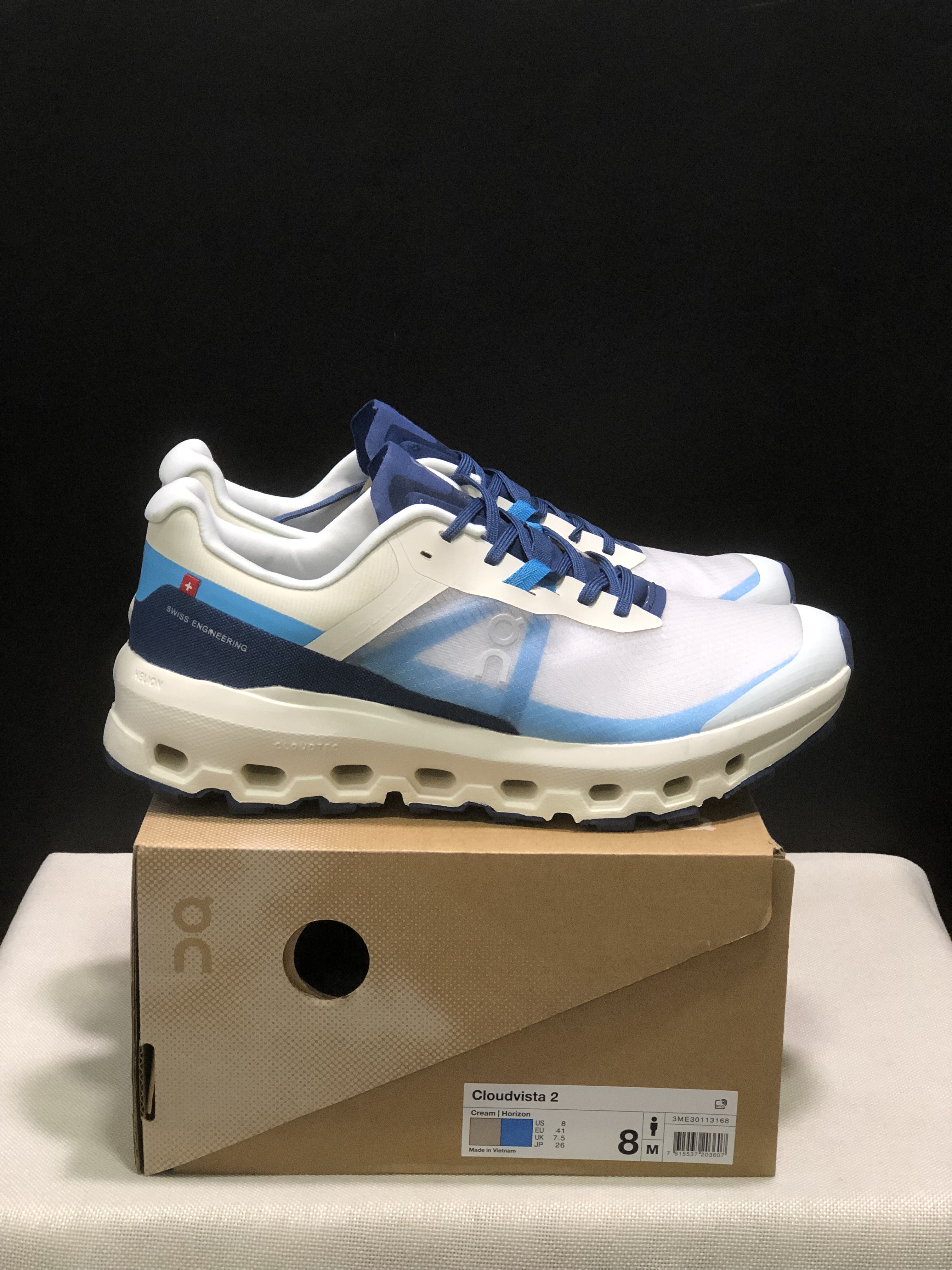 On Running Cloudvista 2 Waterproof Trail Running Shoes Cream/Blue