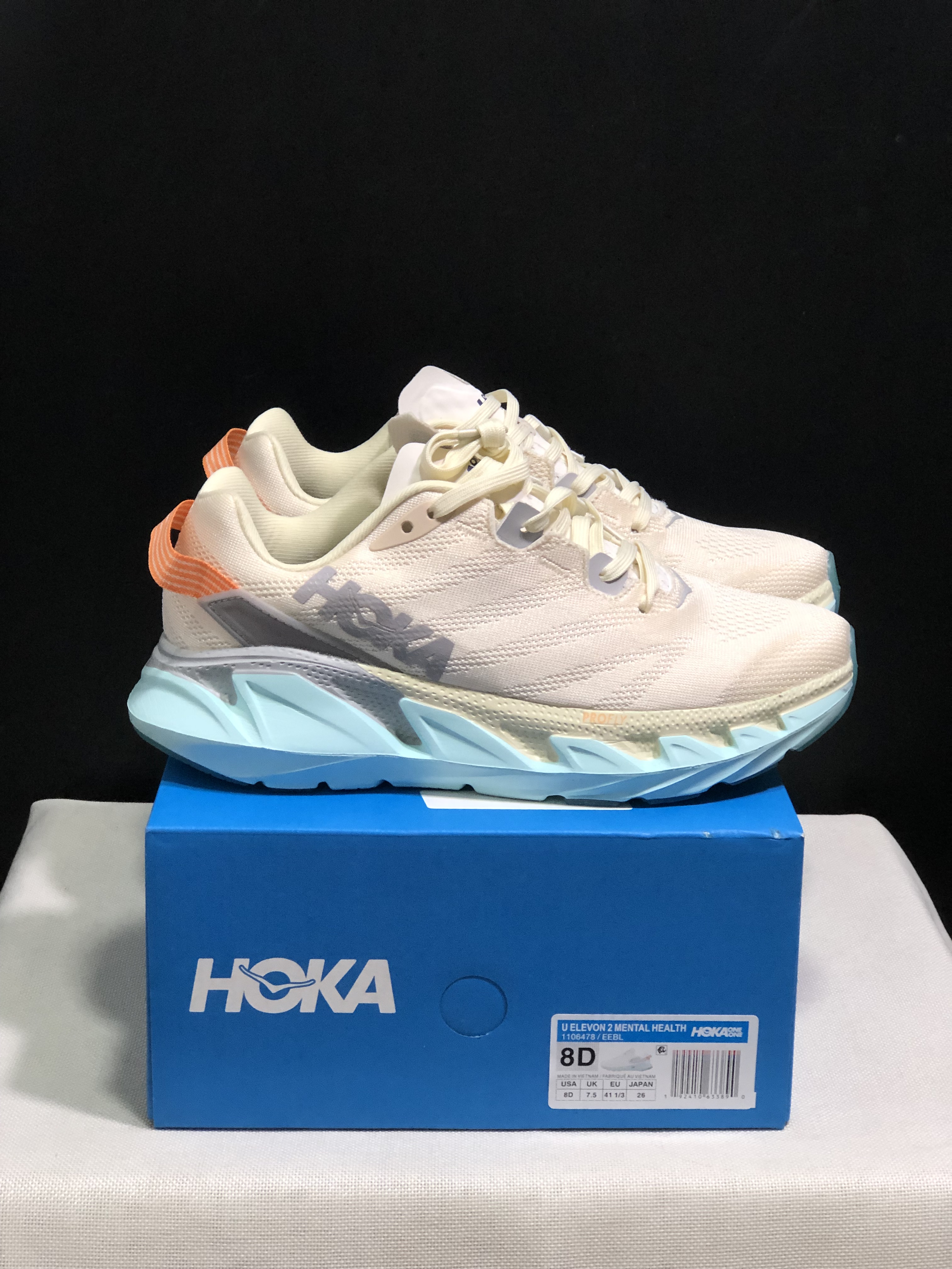 Hoka One One Elevon 2 Cream Anti-slip Wear-resistant Running Shoes Sneakers