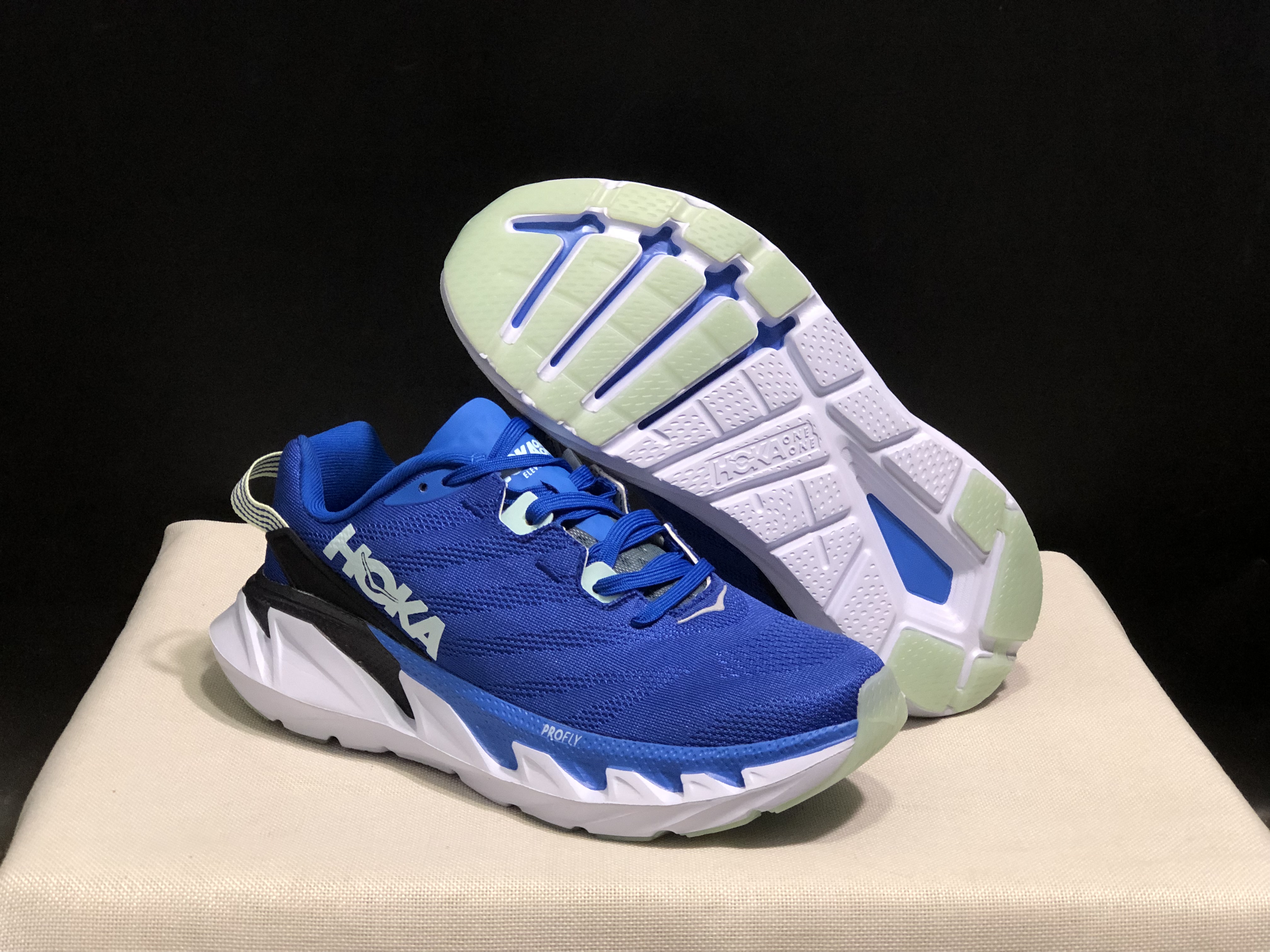 Hoka One One Elevon 2 Anti-slip Wear-resistant Running Shoes Sneakers Blue