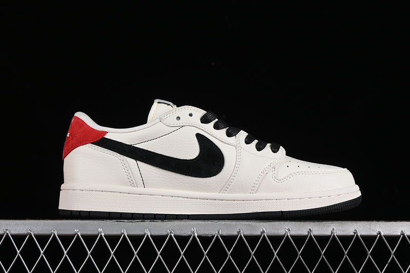 Nike Air Jordan 1 Low OG SP Travis Scott Fragment Design LV Black Sole White Sneakers