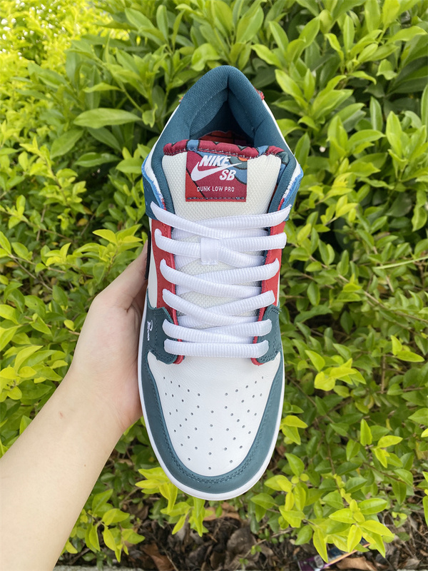 Nike SB Dunk Low Parra Blue Red Mandarin Duck Shoes