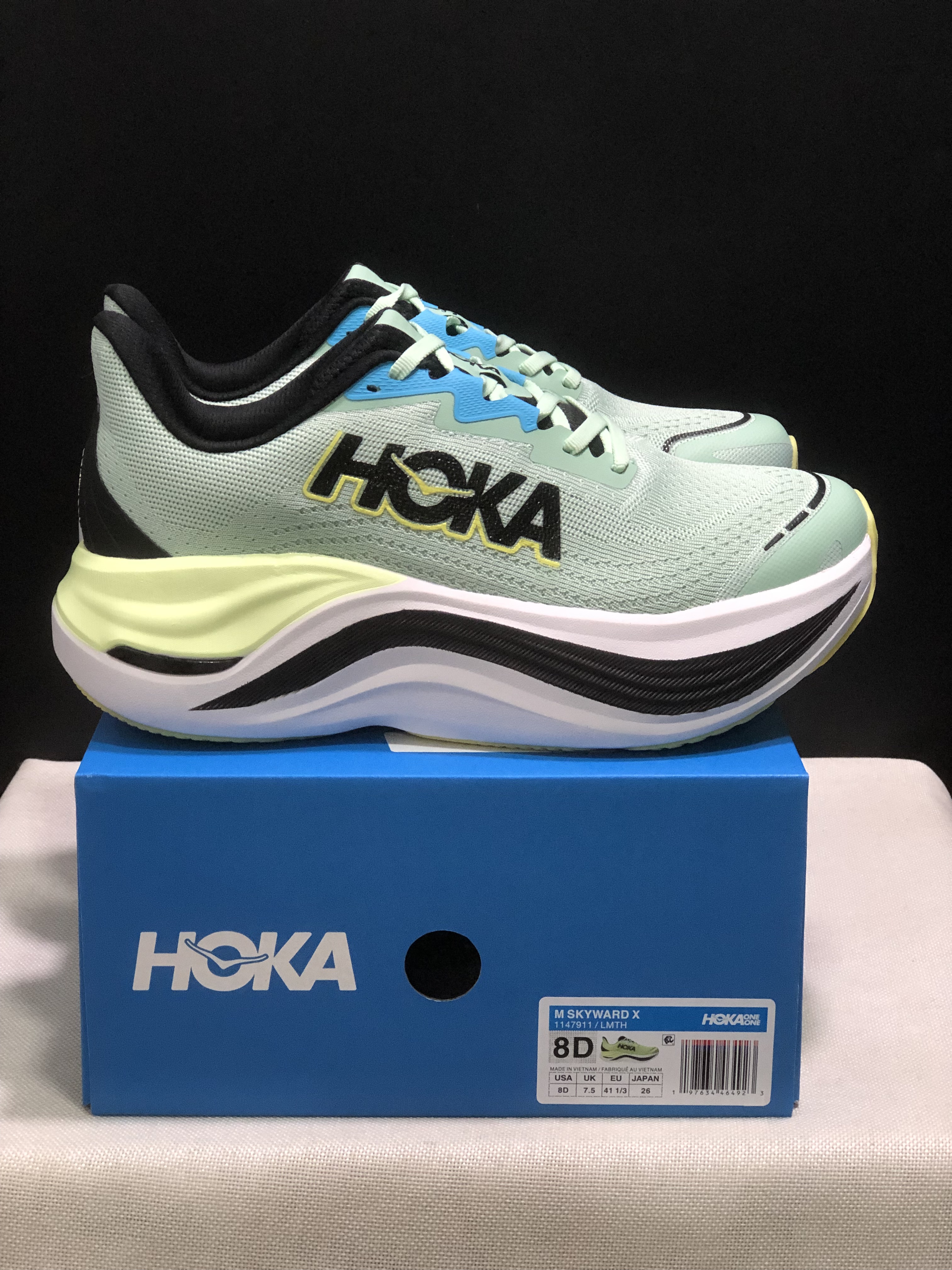 Hoka One One Skyward X Anti-slip Wear-resistant Running Shoes Sneakers Light Green