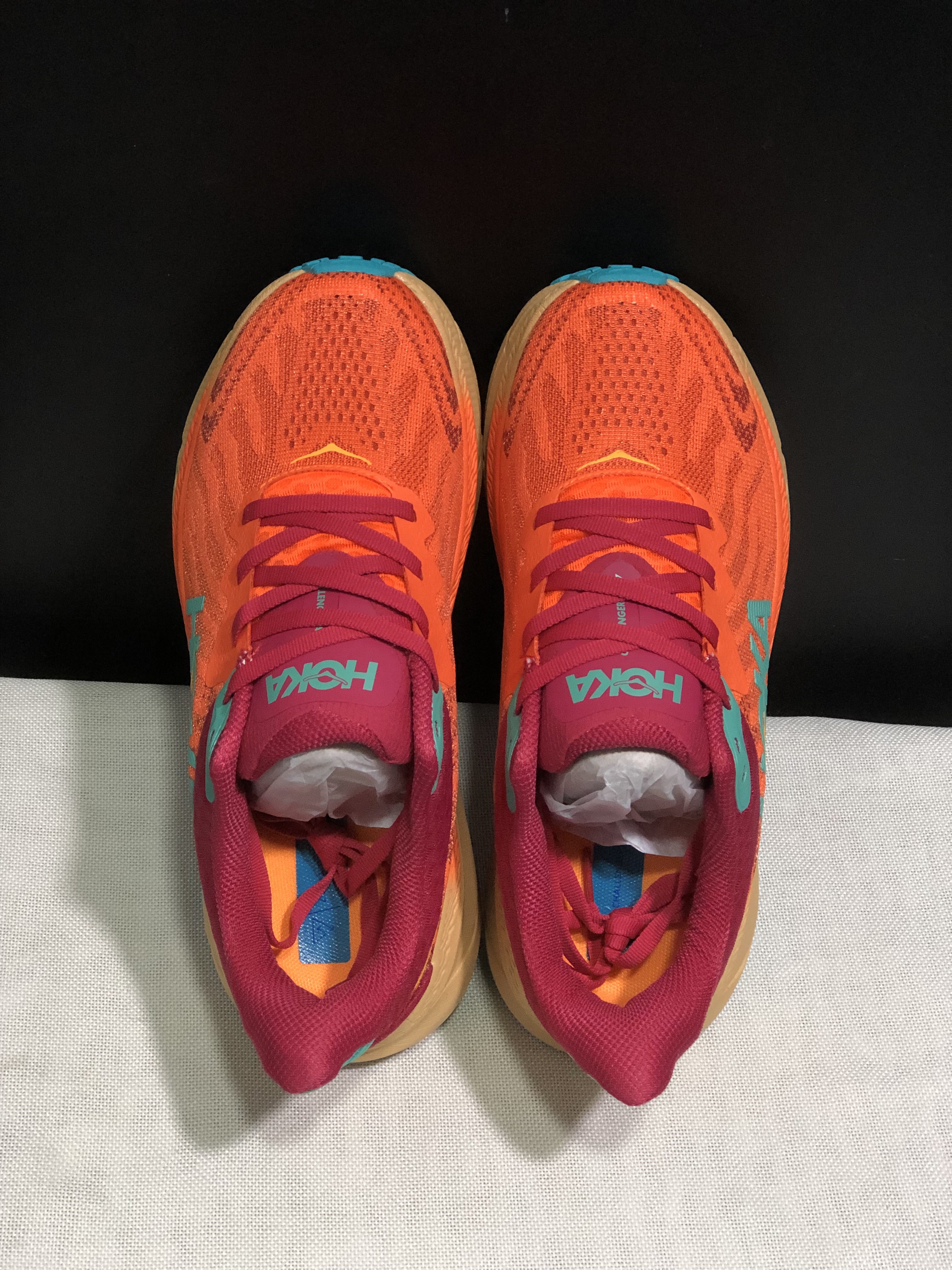 Hoka One One Challenger 7 Shock-absorbing Breathable Running Shoes Sneakers Red