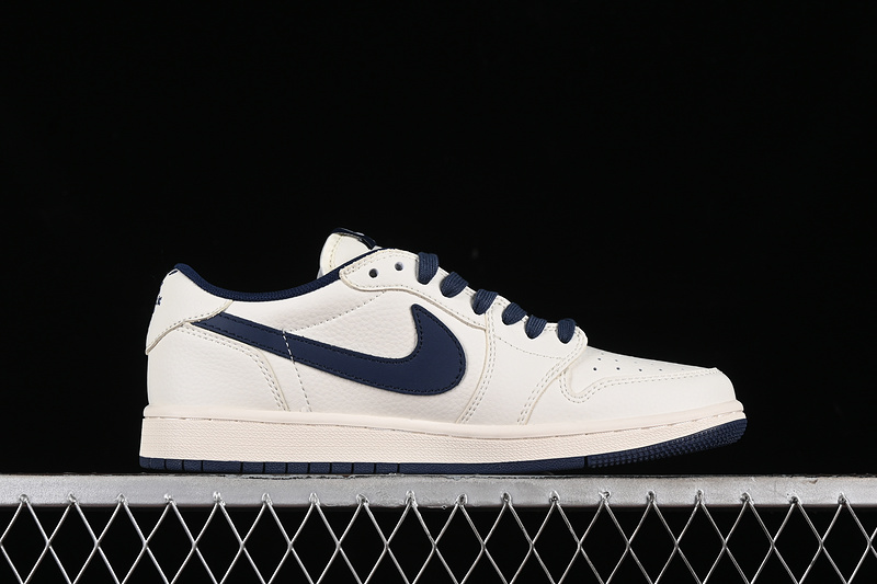 Nike Air Jordan 1 Low Off-White Travis Scott Fragment Design Supreme White Blue Sneakers
