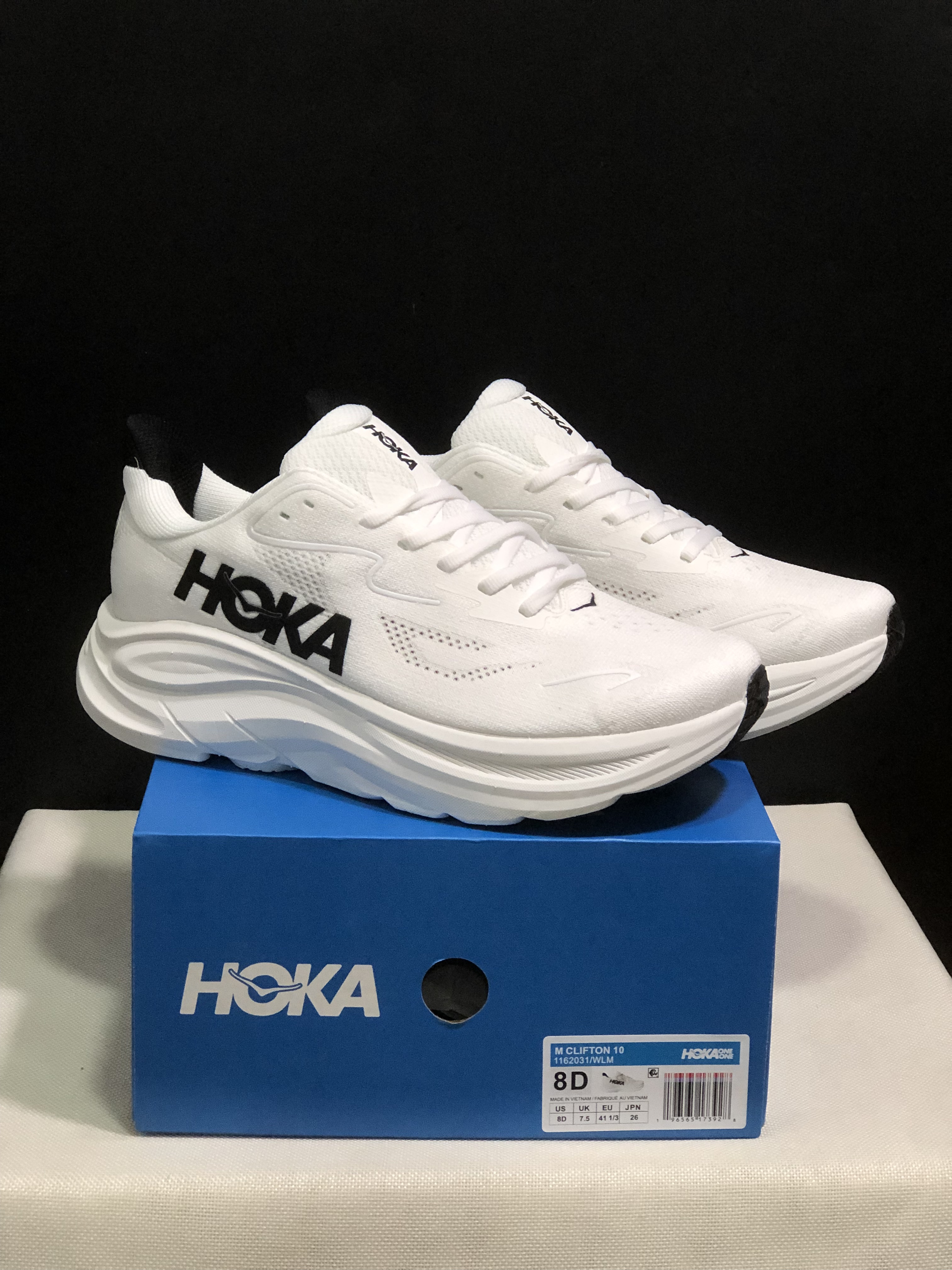 Hoka One One Clifton 10 Fashion Shoes Sneakers White