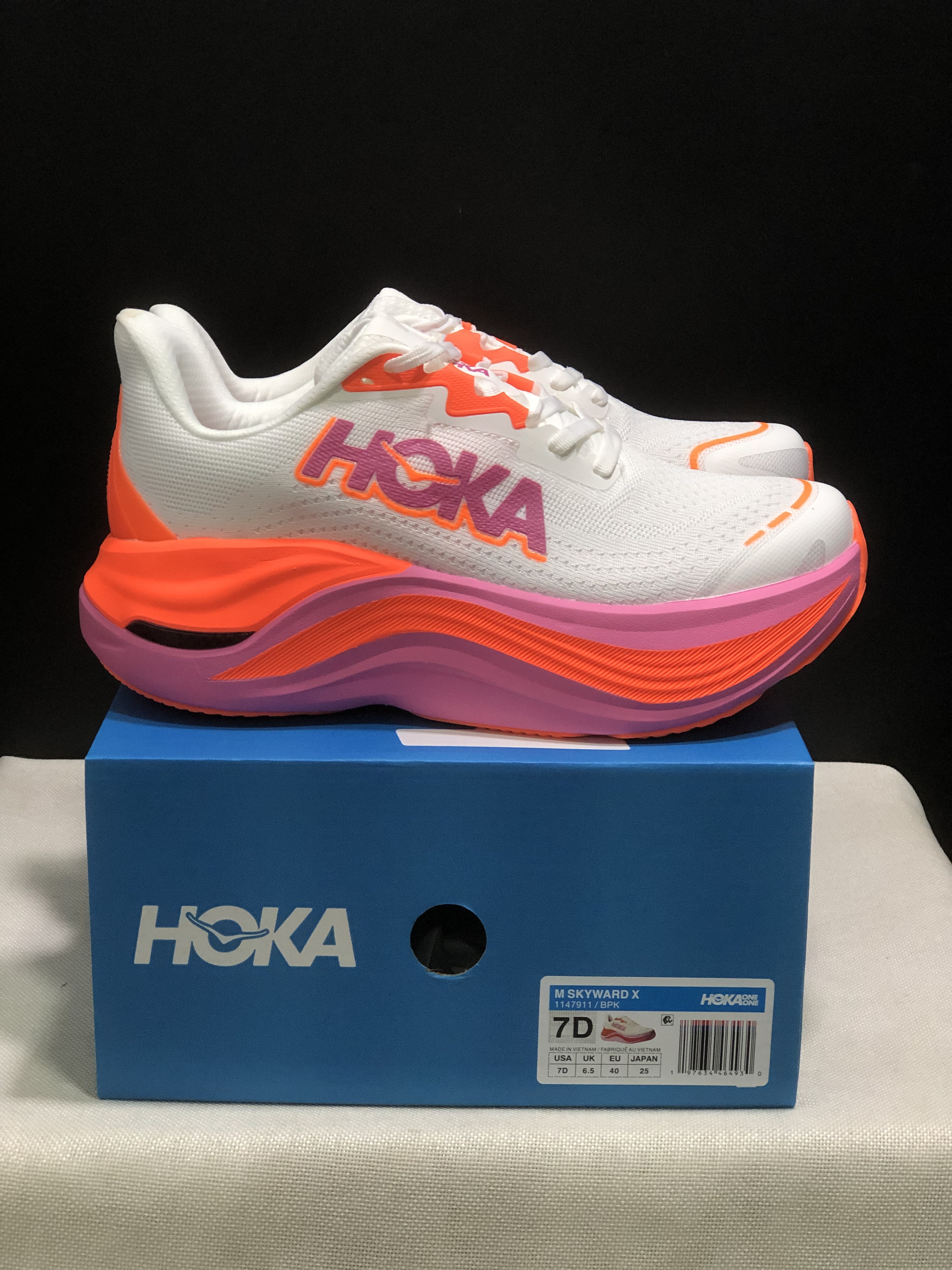 Hoka One One Skyward X Women's Anti-slip Wear-resistant Running Shoes Sneakers White