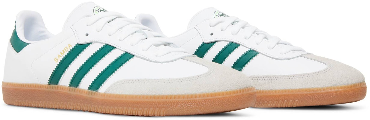 Mexico Adidas Samba Team White Academy Green HQ7036 Shoes