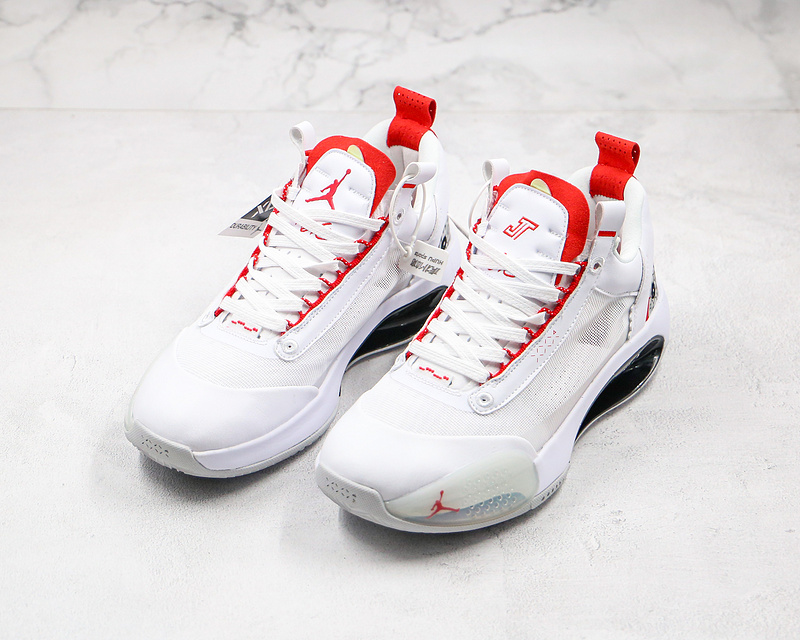 Nike Air Jordan 34 White Red Sneakers