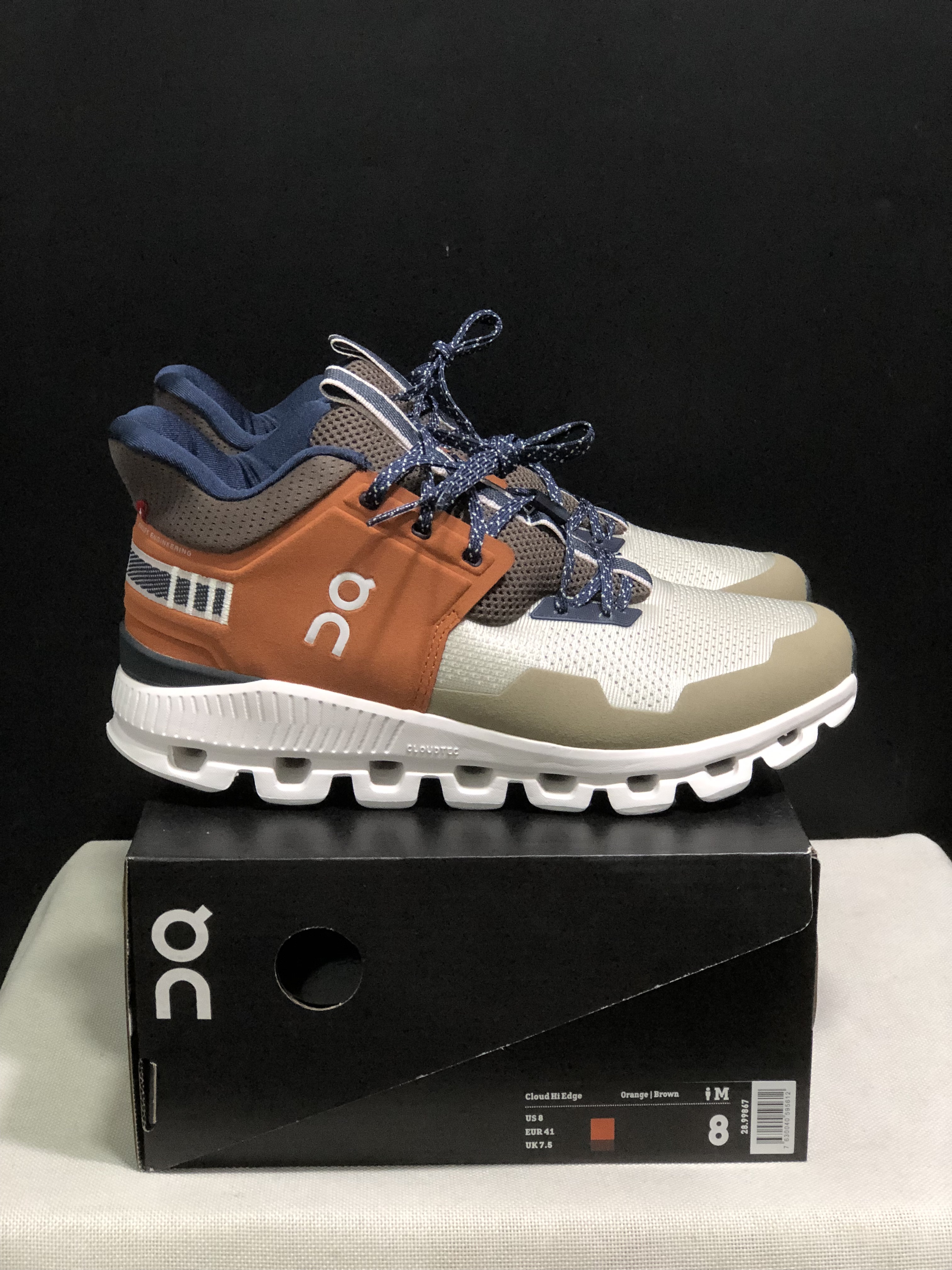 On Running Cloud Hi Edge Outdoor Training Running Shoes Brown/Light Green