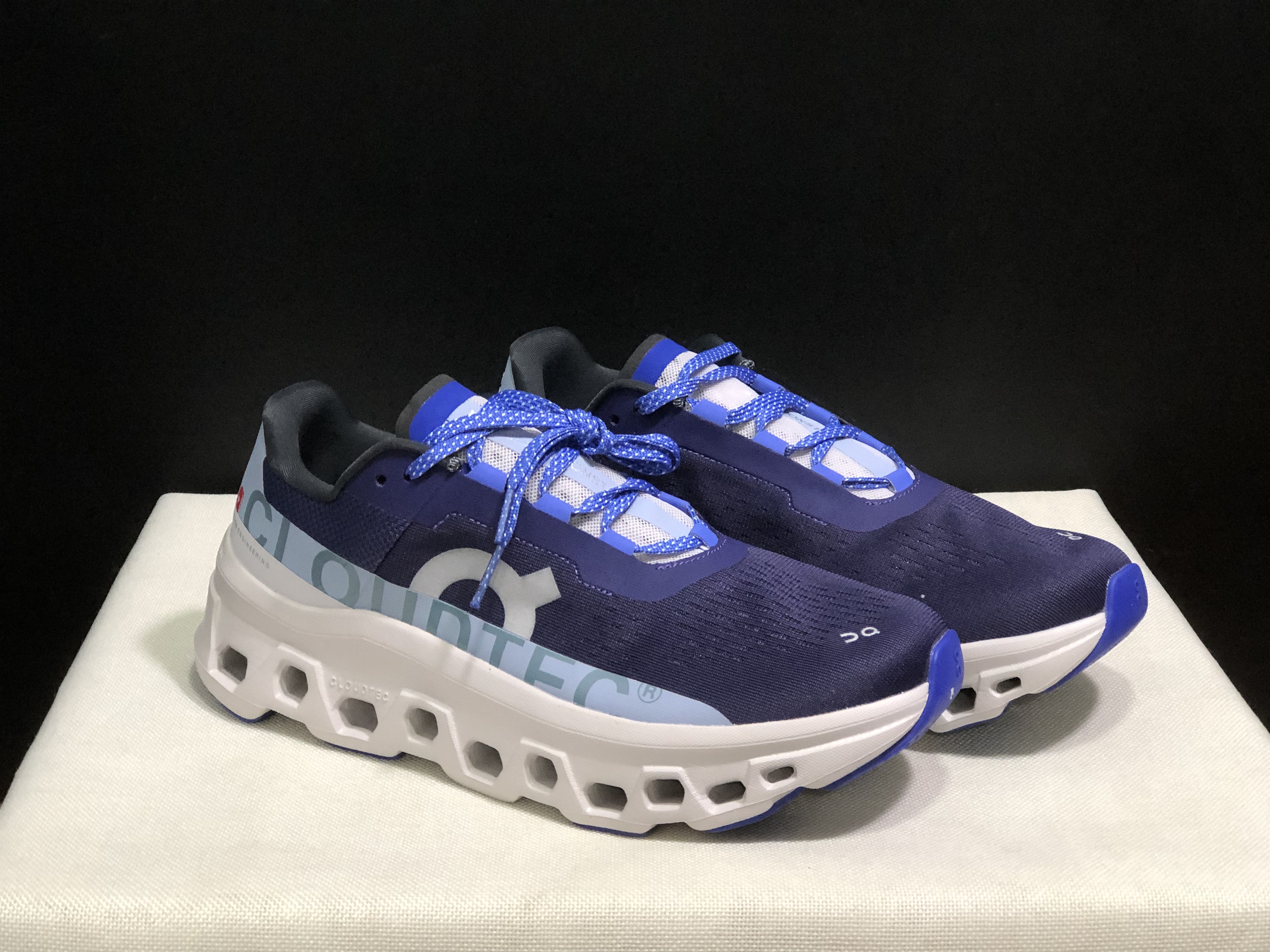 On Running Cloudmonster Anti-Slip Running Shoes Dark Purple/White