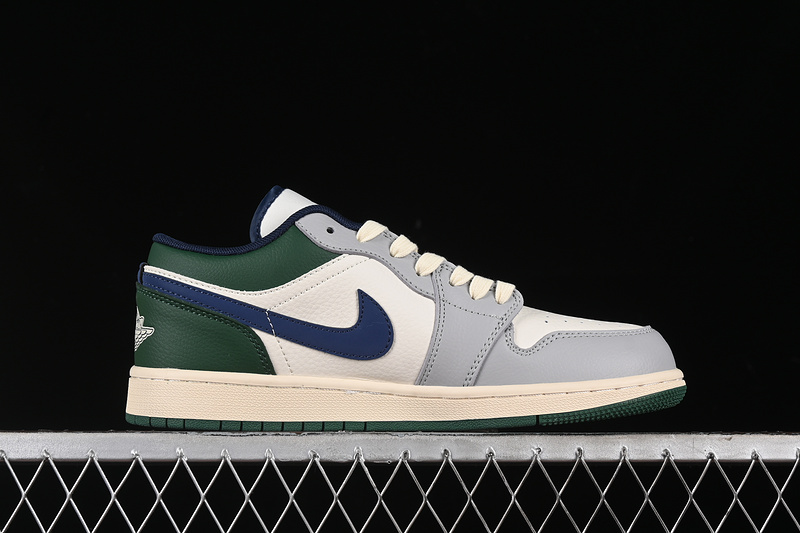 Nike Air Jordan 1 Low UN Green Sole White Grey Blue Multicolour Sneakers