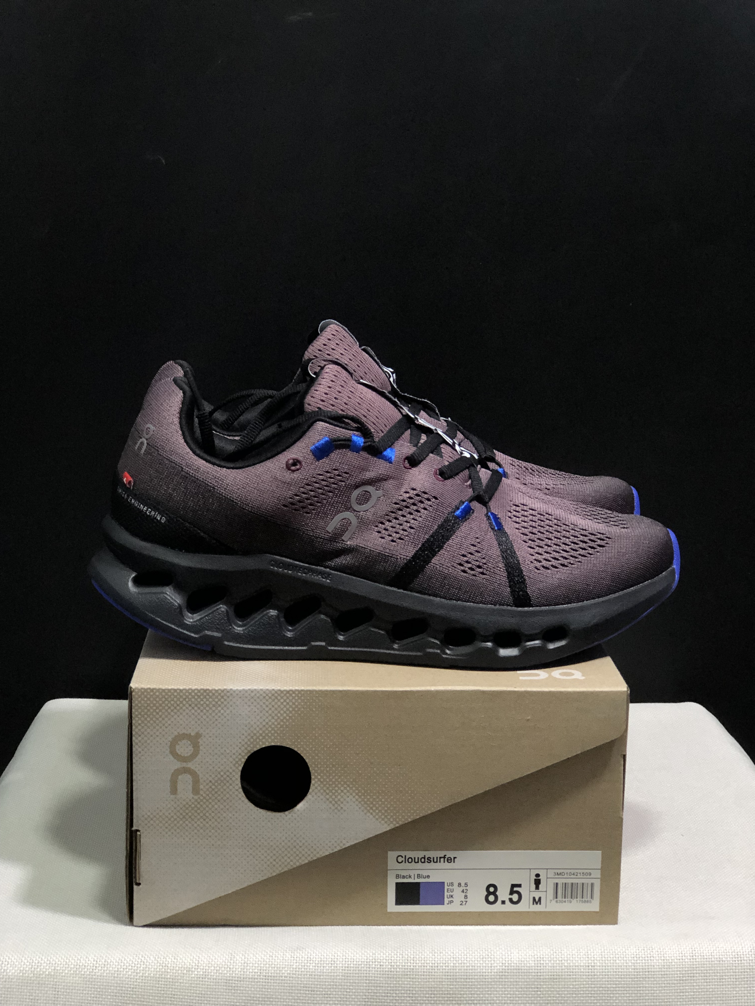 On Running Cloudsurfer Training Anti-Slip Running Shoes Black/Cobalt