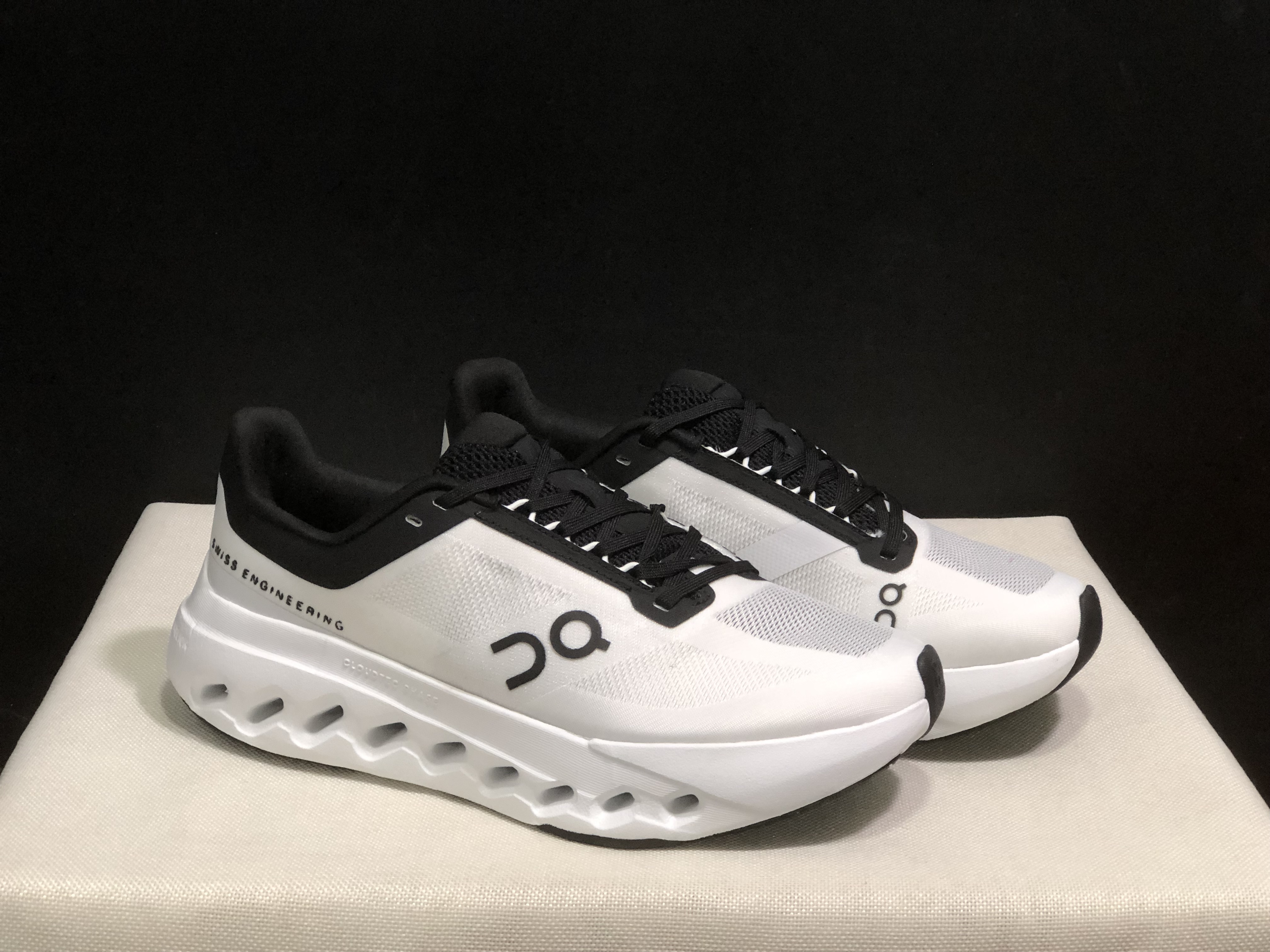 On Running Cloudsurfer Next Casual Running Shoes Black/White