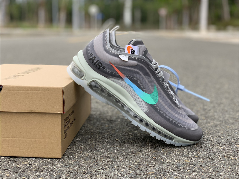 Nike Air Max 97 Off-White Menta 2018 Gray Sneakers