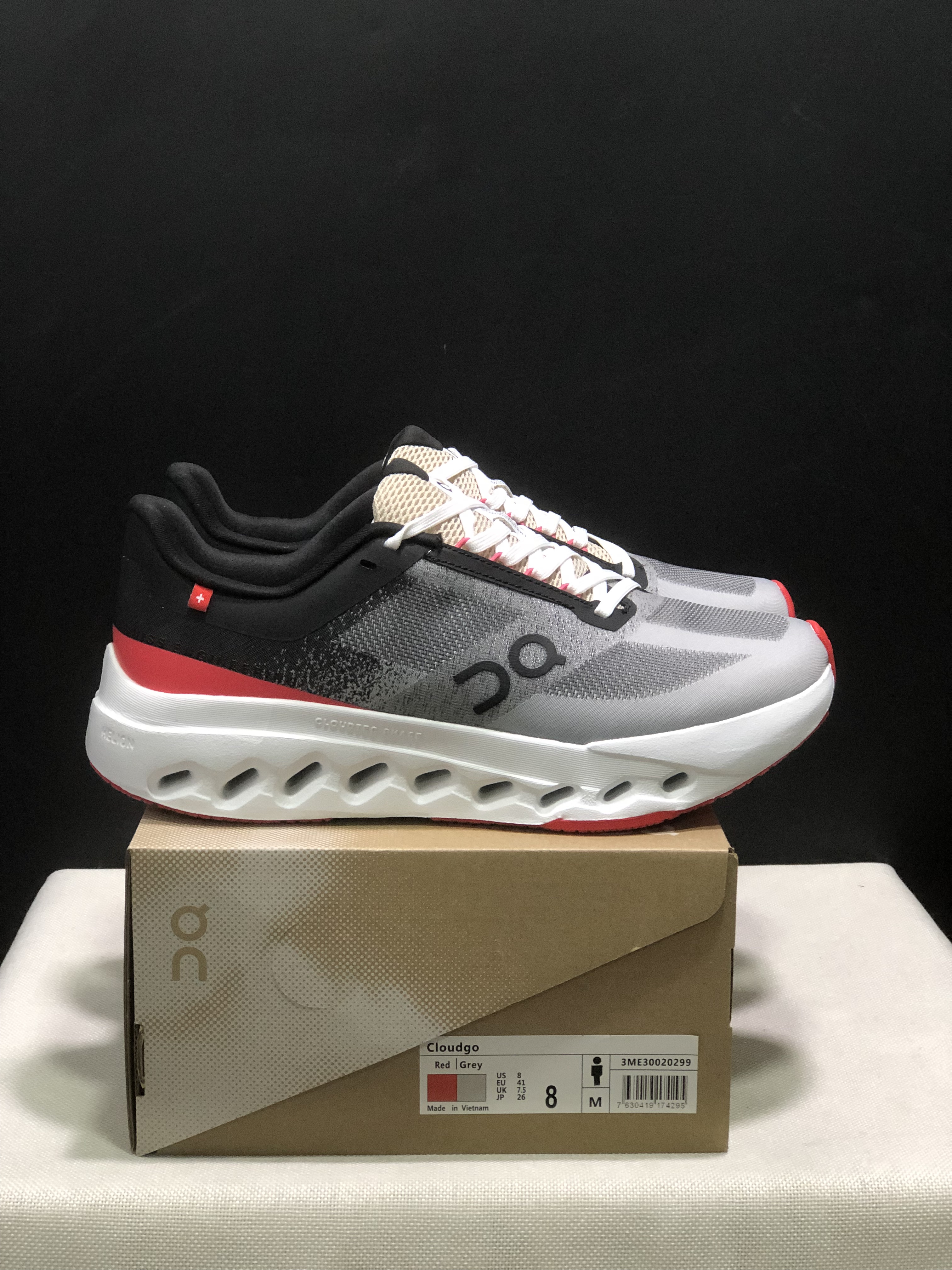 On Running Cloudsurfer Next Casual Running Shoes Grey/Black/Red