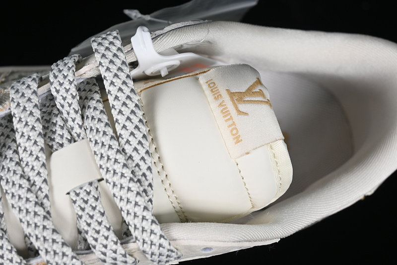 Nike Air Jordan 1 Low OG SP Travis Scott Fragment Design LV White Khaki Sneakers