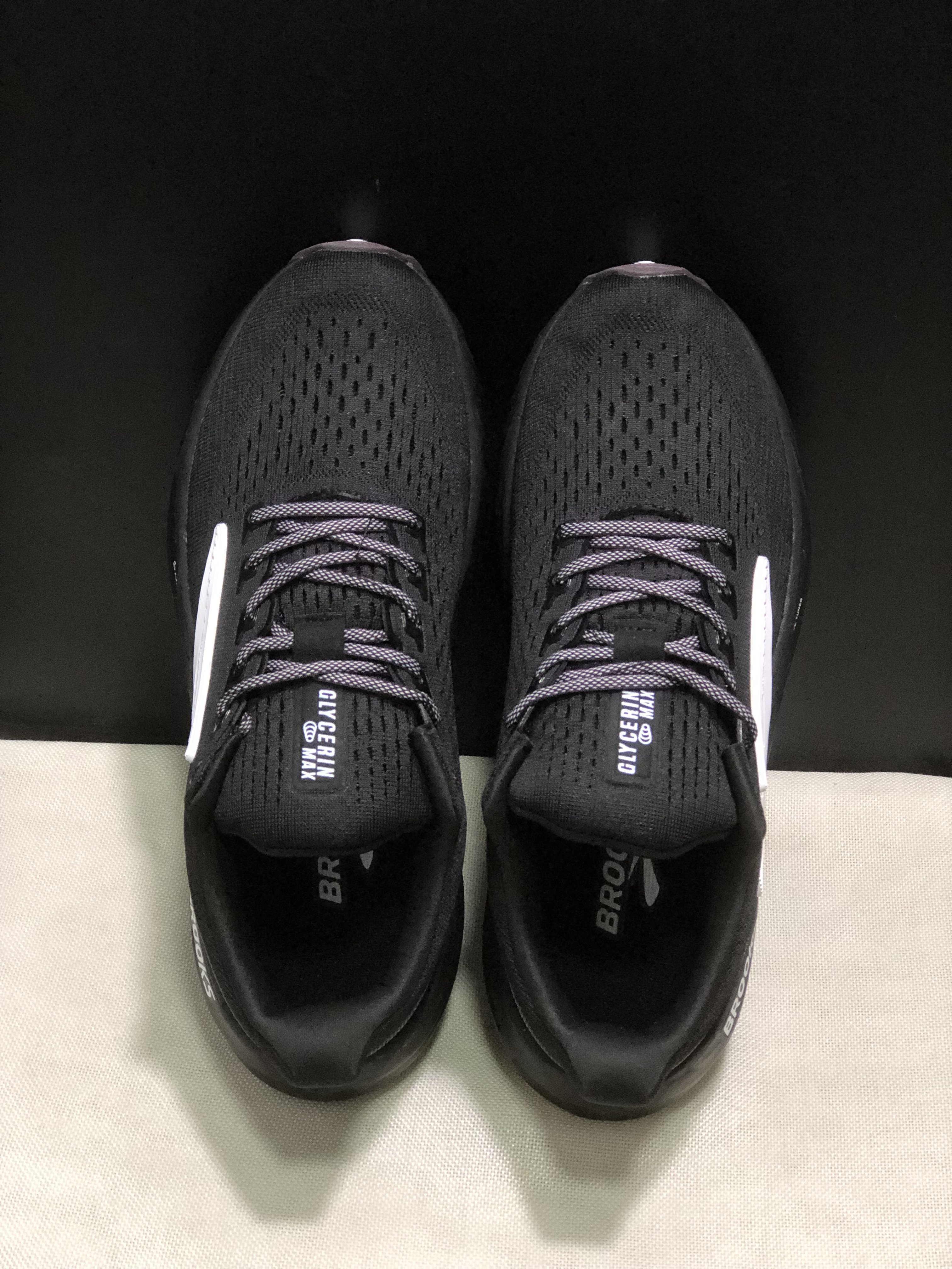 Brooks Glycerin Max Comfortable Low-top Running Shoes Black/Purple