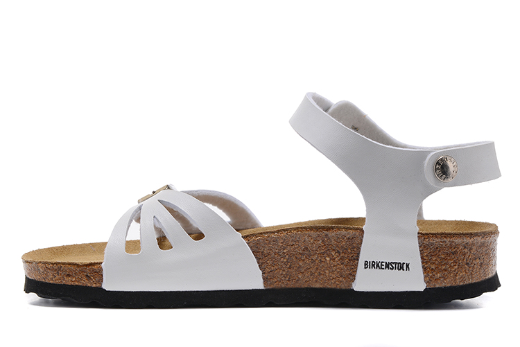 Birkenstock Granada Hollow Butterfly Pattern Single Buckle Slip Band White Matte  Buckle Strap Sandal