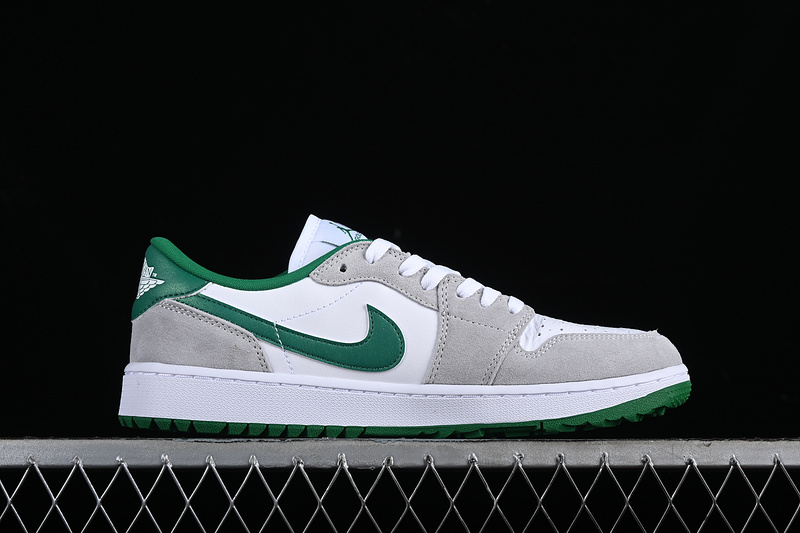 Nike Air Jordan 1 Low Golf White Pine Green Light Smoke Grey Sneakers