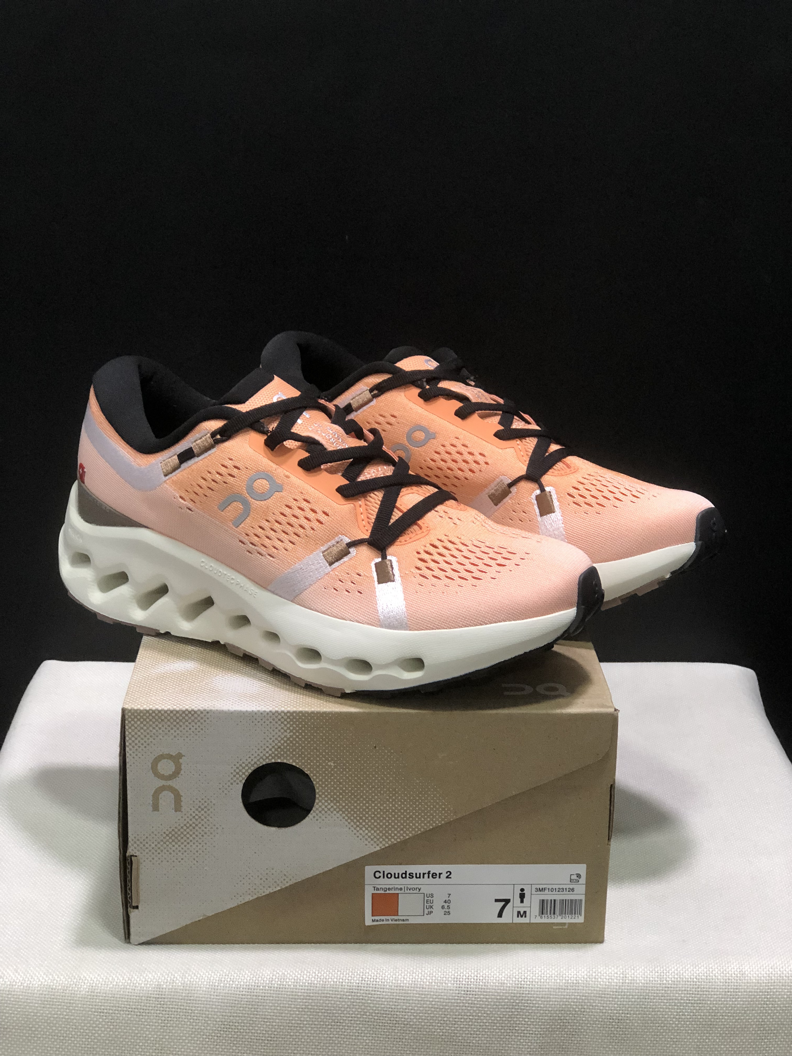 On Running Cloudsurfer 2 Casual Running Shoes Tangerine/Ivory