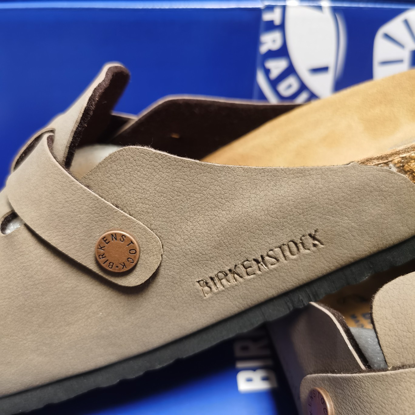 Birkenstock Khaki Scrub Leather Clog Shoes