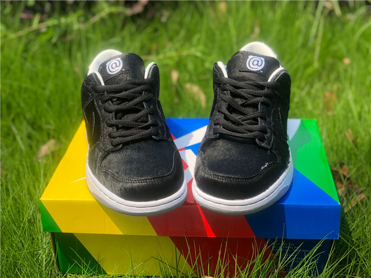 Nike SB Dunk Low Medicom Toy 2020 Pony Hair Black Sneakers