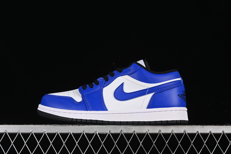 Nike Air Jordan 1 Low Black Game White Royal Sneakers
