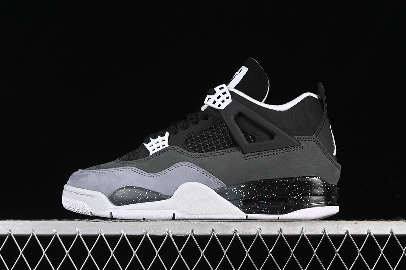 Nike Air Jordan 4 Retro Fear Black White Anthracite Sneakers