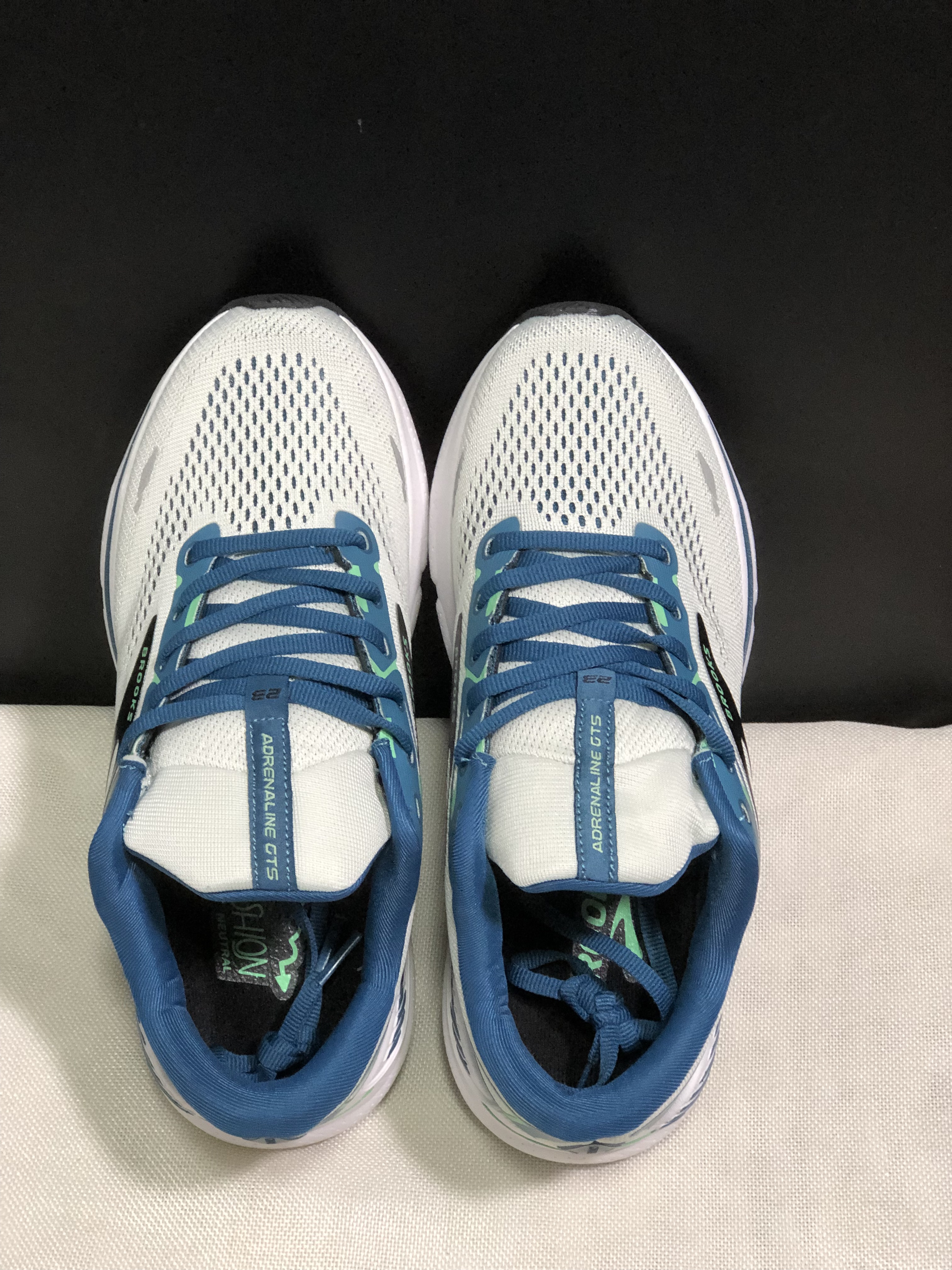 Brooks Adrenaline GTS 23 Shock-absorbing Wear-resistant Low-top Running Shoes Moroccan Blue