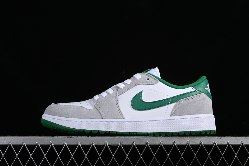 Nike Air Jordan 1 Low Golf White Pine Green Light Smoke Grey Sneakers