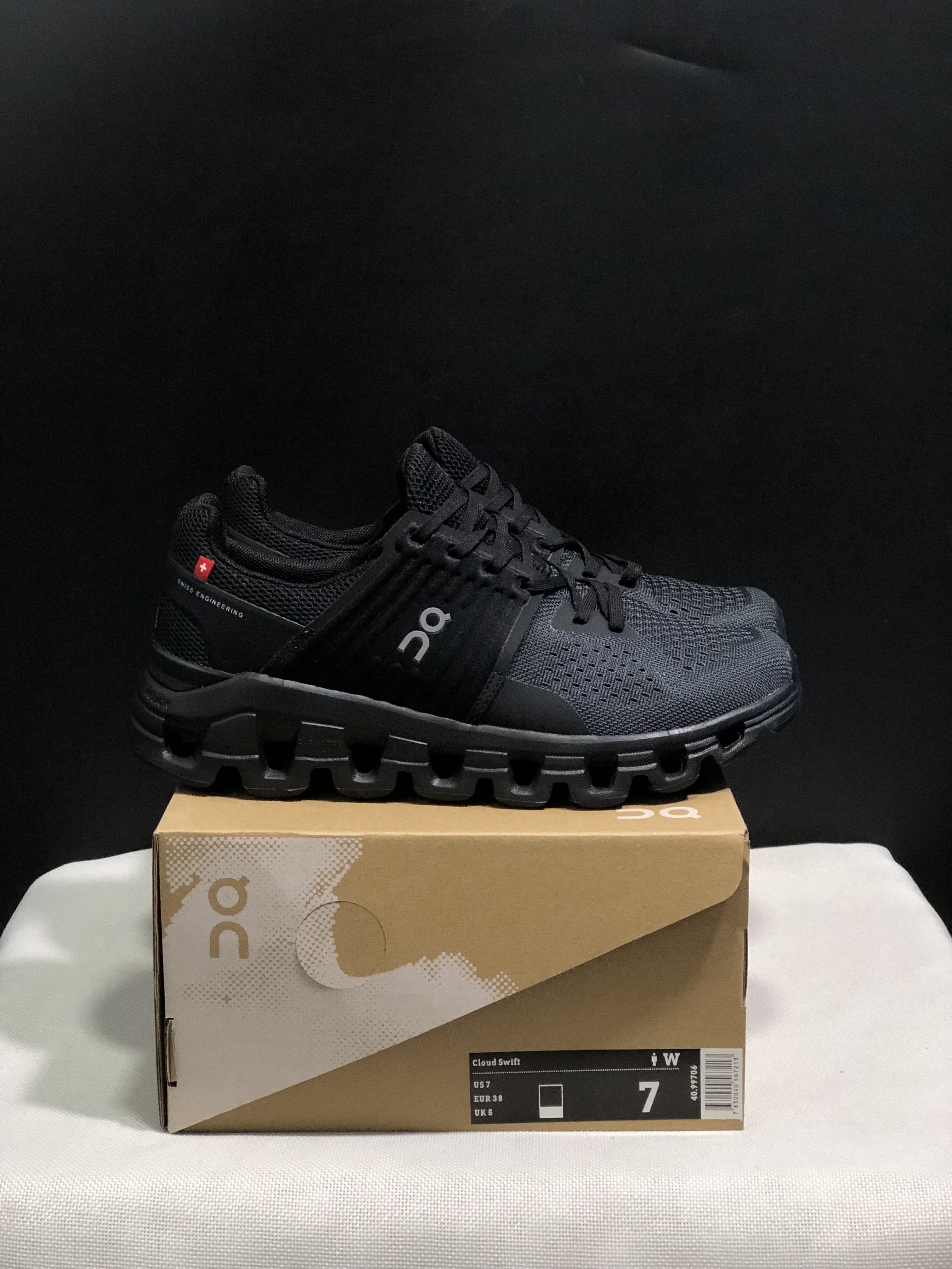 On Running Cloudswift Cushioning Running Shoes All Black