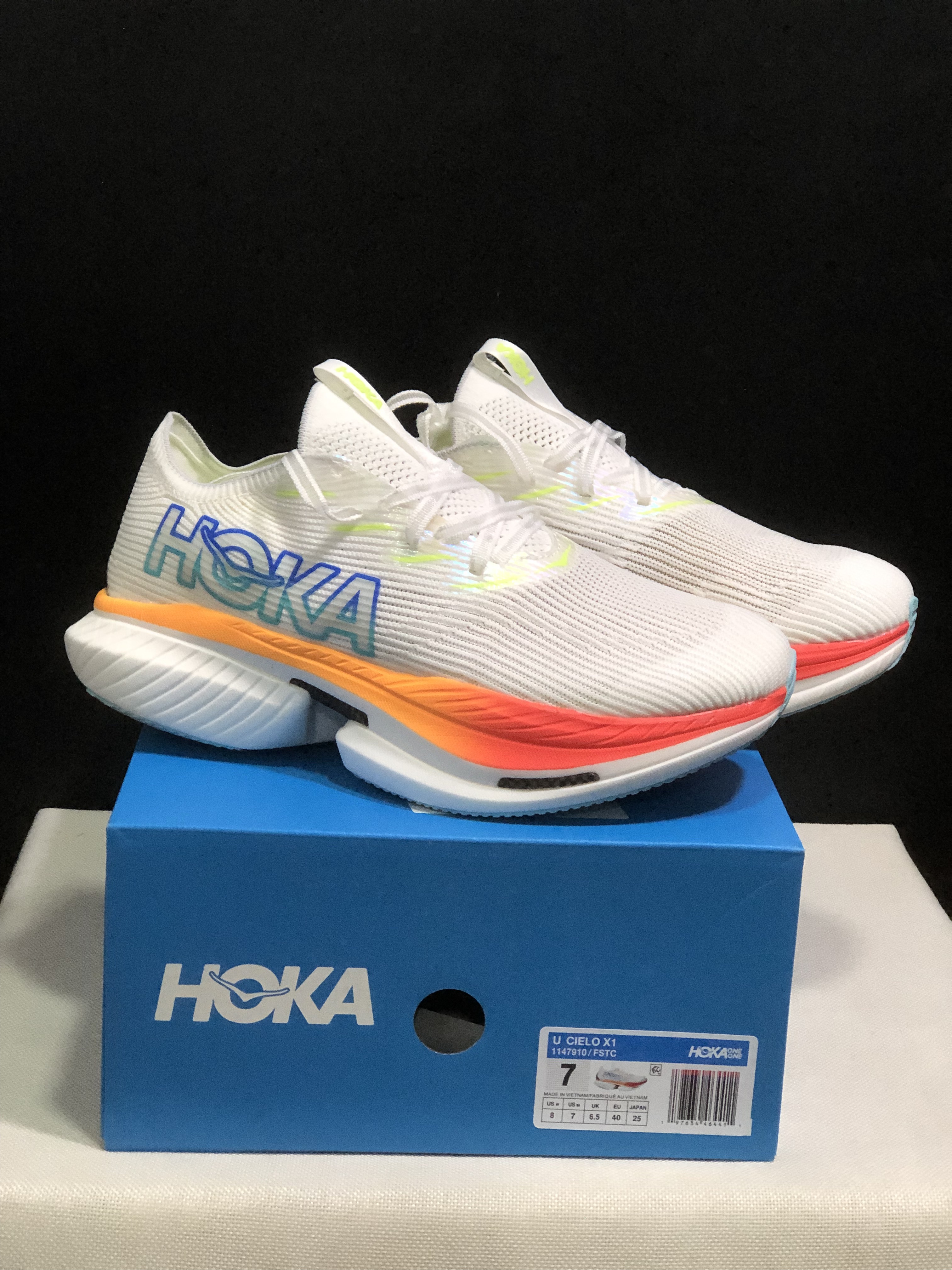 Hoka One One Cielo X1 White Comfortable Casual Running Shoes Sneakers