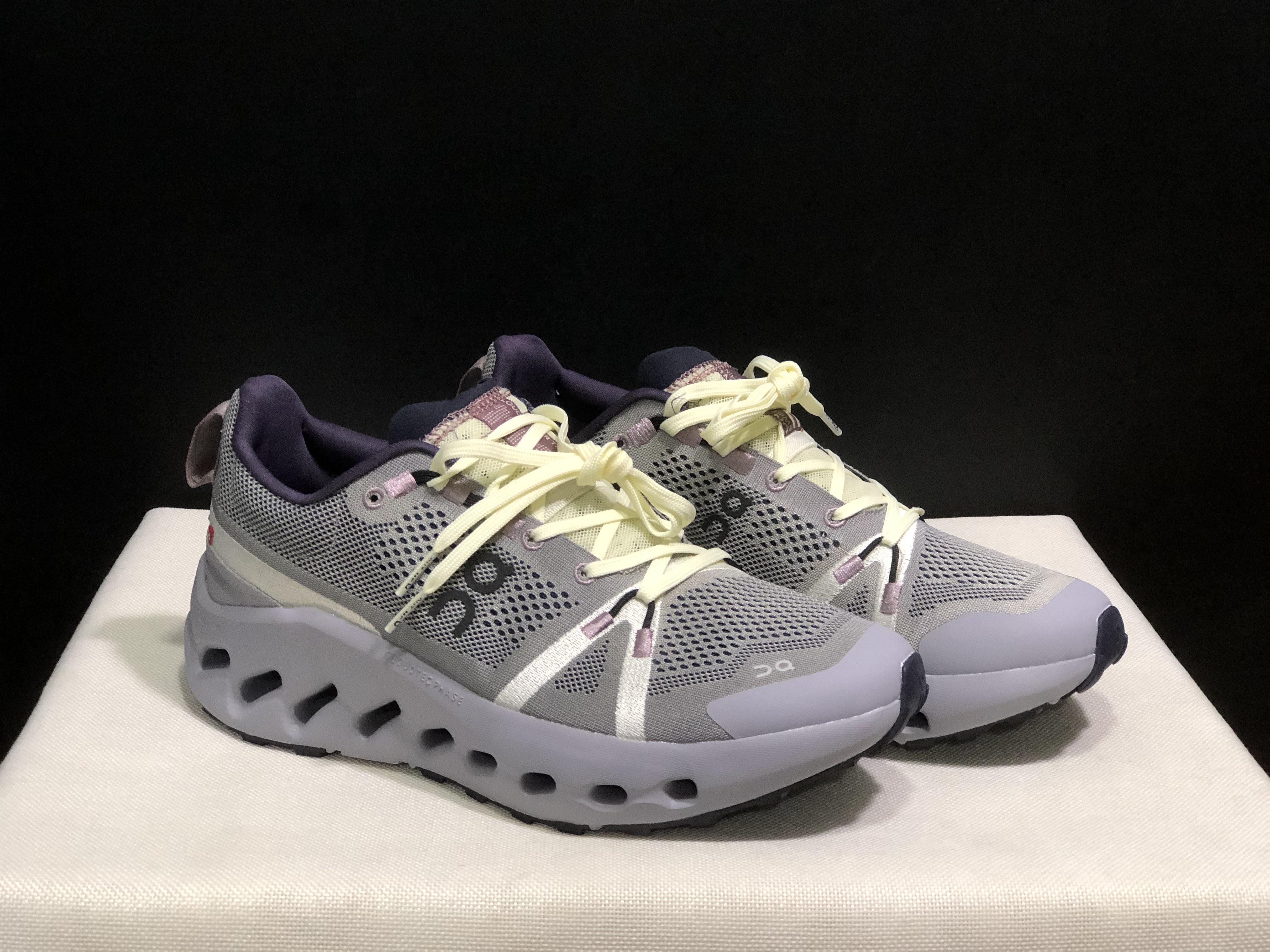 On Running Cloudsurfer Trail Waterproof Comfortable And Breathable Running Shoes Seedling/Lilac