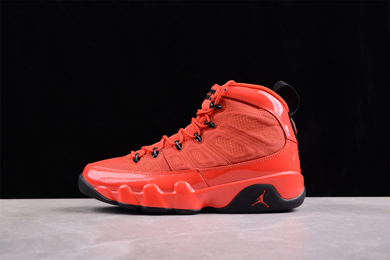 Nike Air Jordan 9 Retro Black Sole Chile Red Sneakers