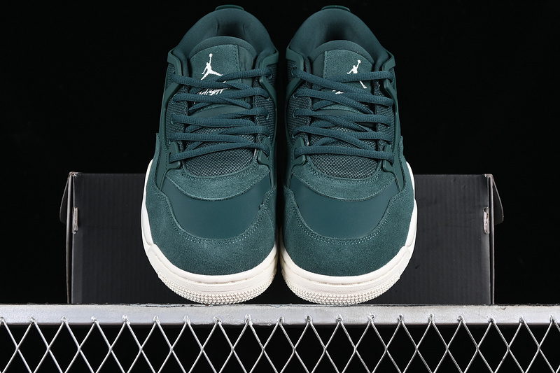 Nike Air Jordan 4 Remastered Oxidized Green White Sole Sneakers