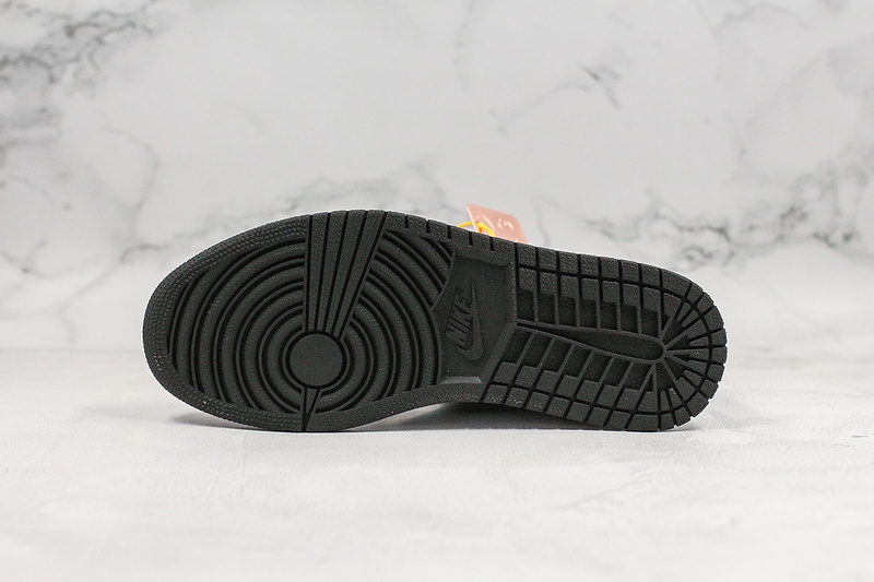 Nike Air Jordan 1 Retro LV White Black Printing Sneakers Joint Edition