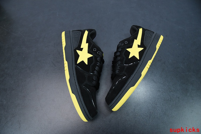 A Bathing Ape Bape Sta Sk8 Black Yellow