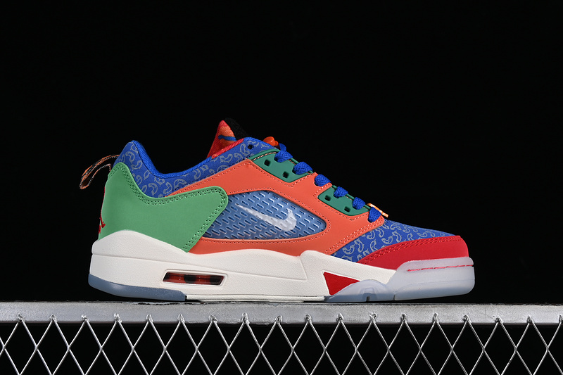 Nike Air Jordan 5 Low Doernbecher Hyper Royal Safety Orange University Red Sneakers