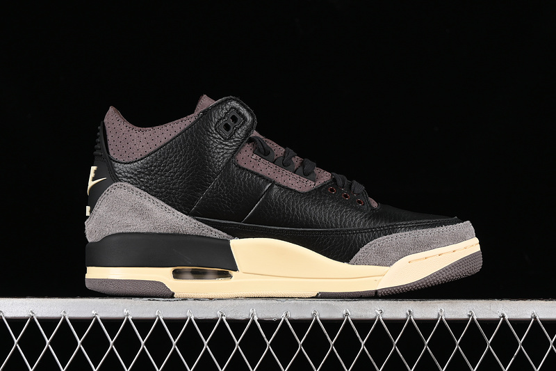 Nike Air Jordan 3 Retro A Ma Maniere Black Flat Pewter Violet Ore Sneakers