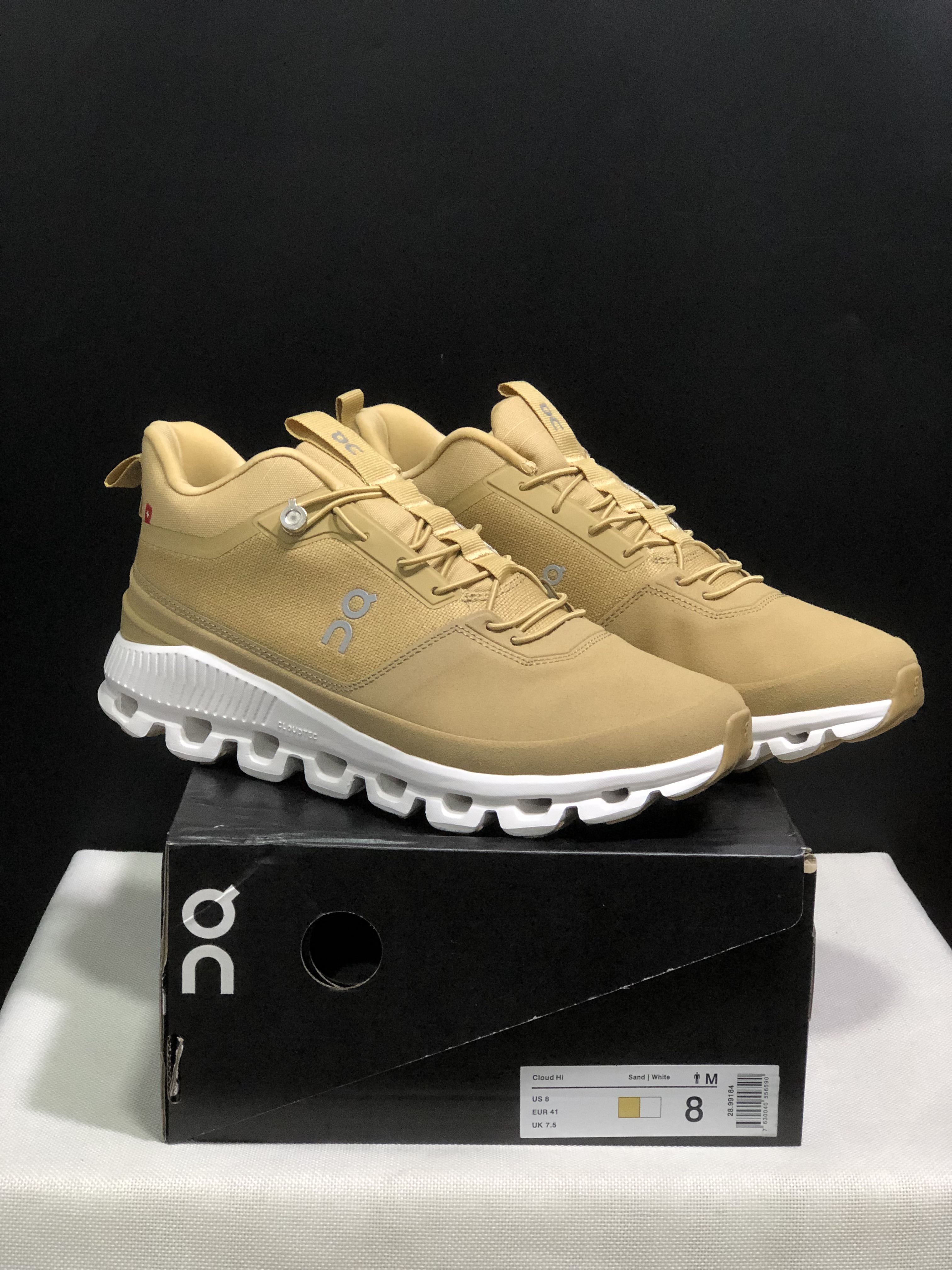 On Running Cloud Hi Edge Outdoor Training Running Shoes Earthy Yellow