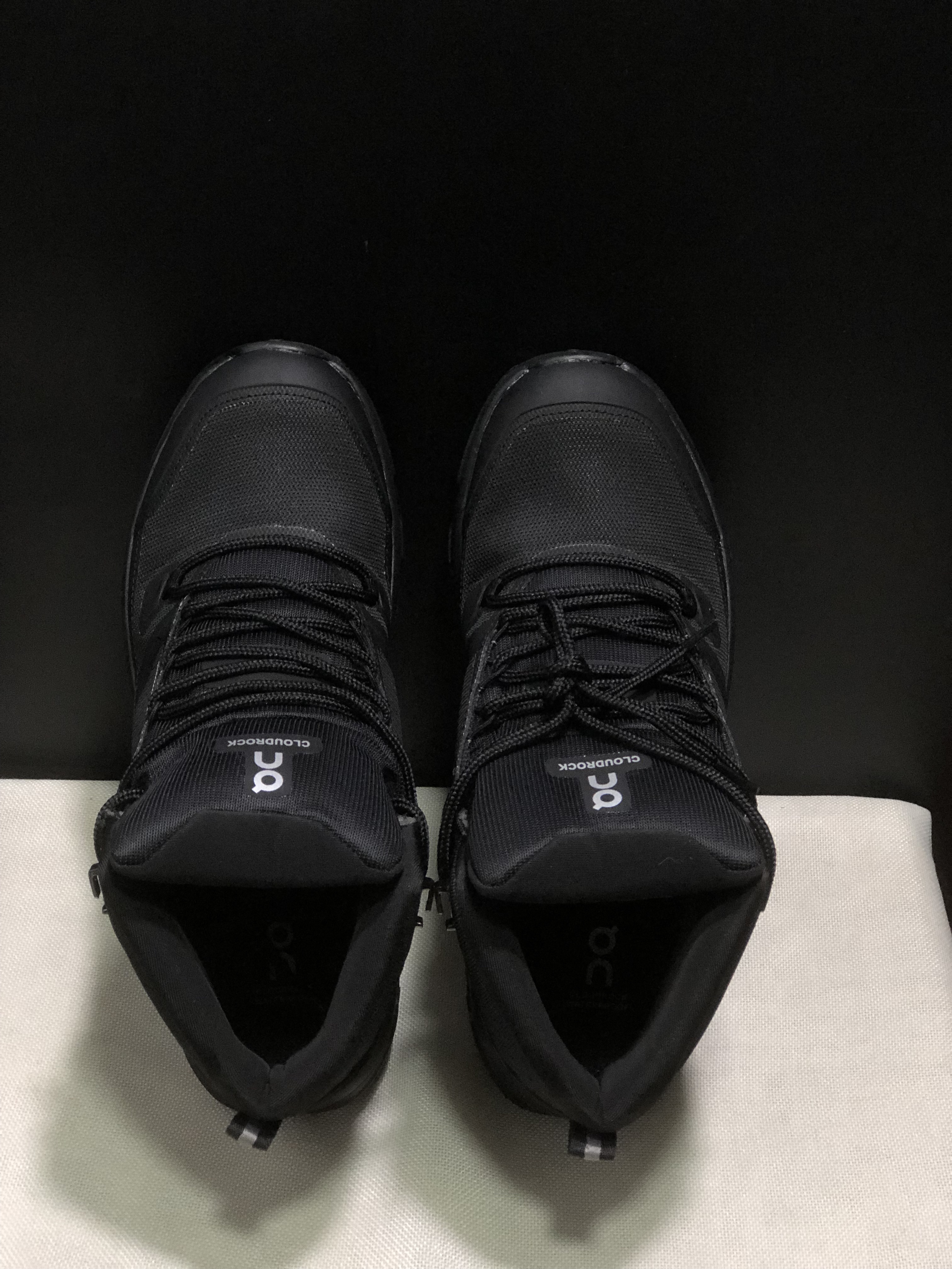 On Running Cloudrock Mid WP High-Top Hiking Shoes All Black