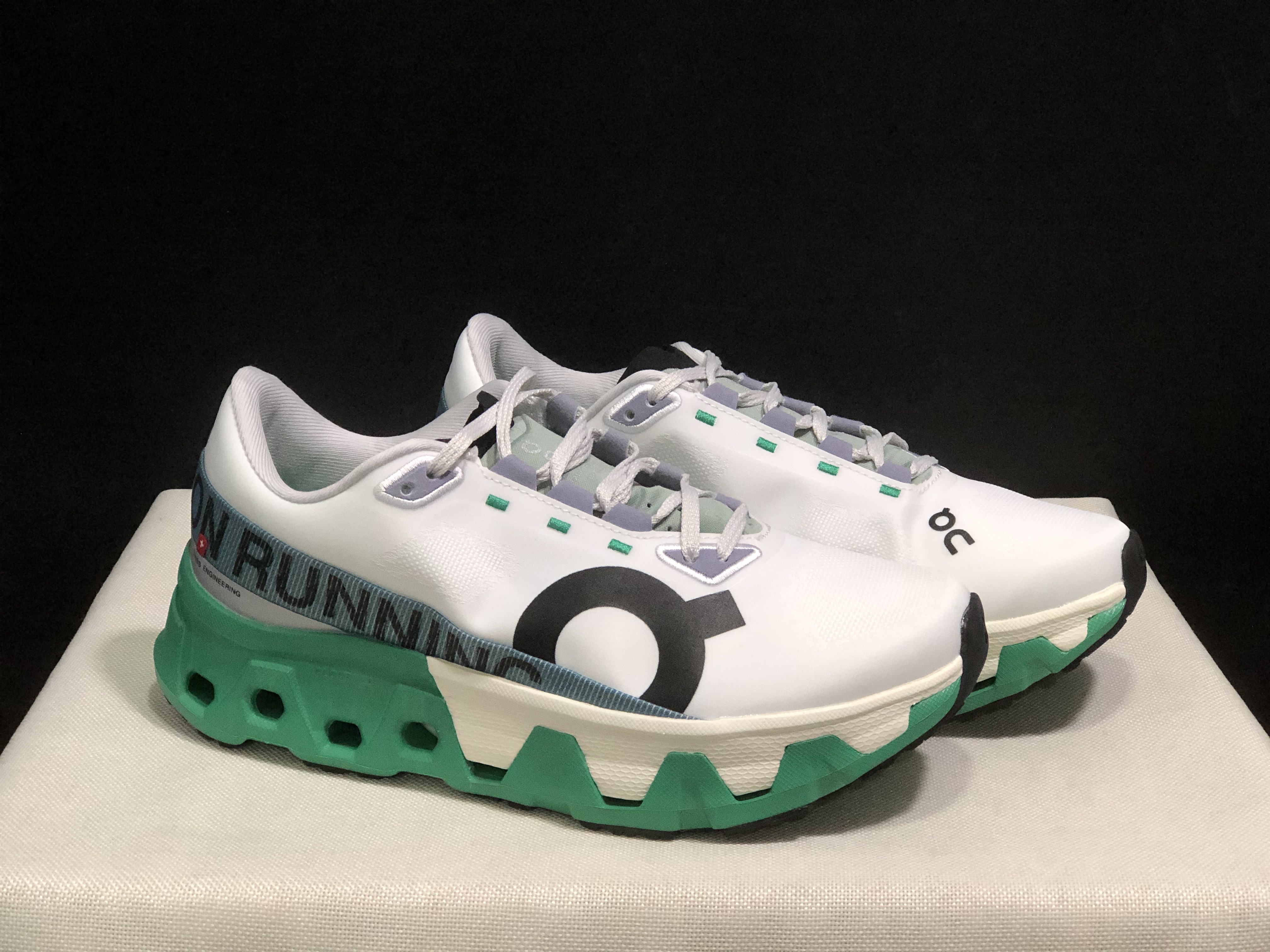On Running Cloudmonster Hyper Running Shoes White/Green