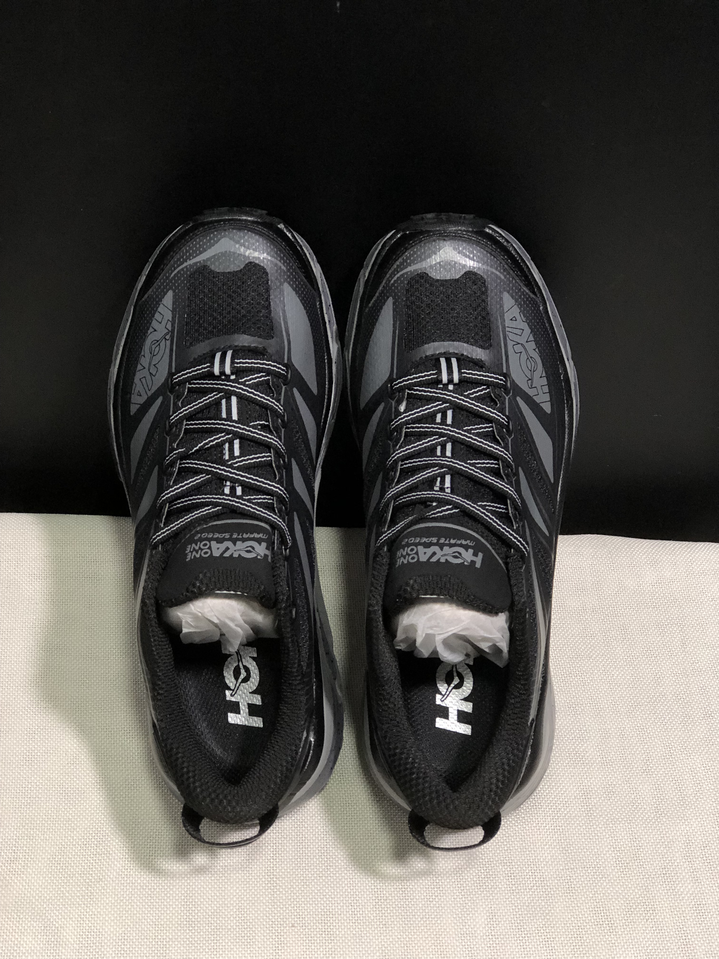 Hoka One One Mafate Speed 2 Mountain Anti-slip Running Shoes Sneakers Black