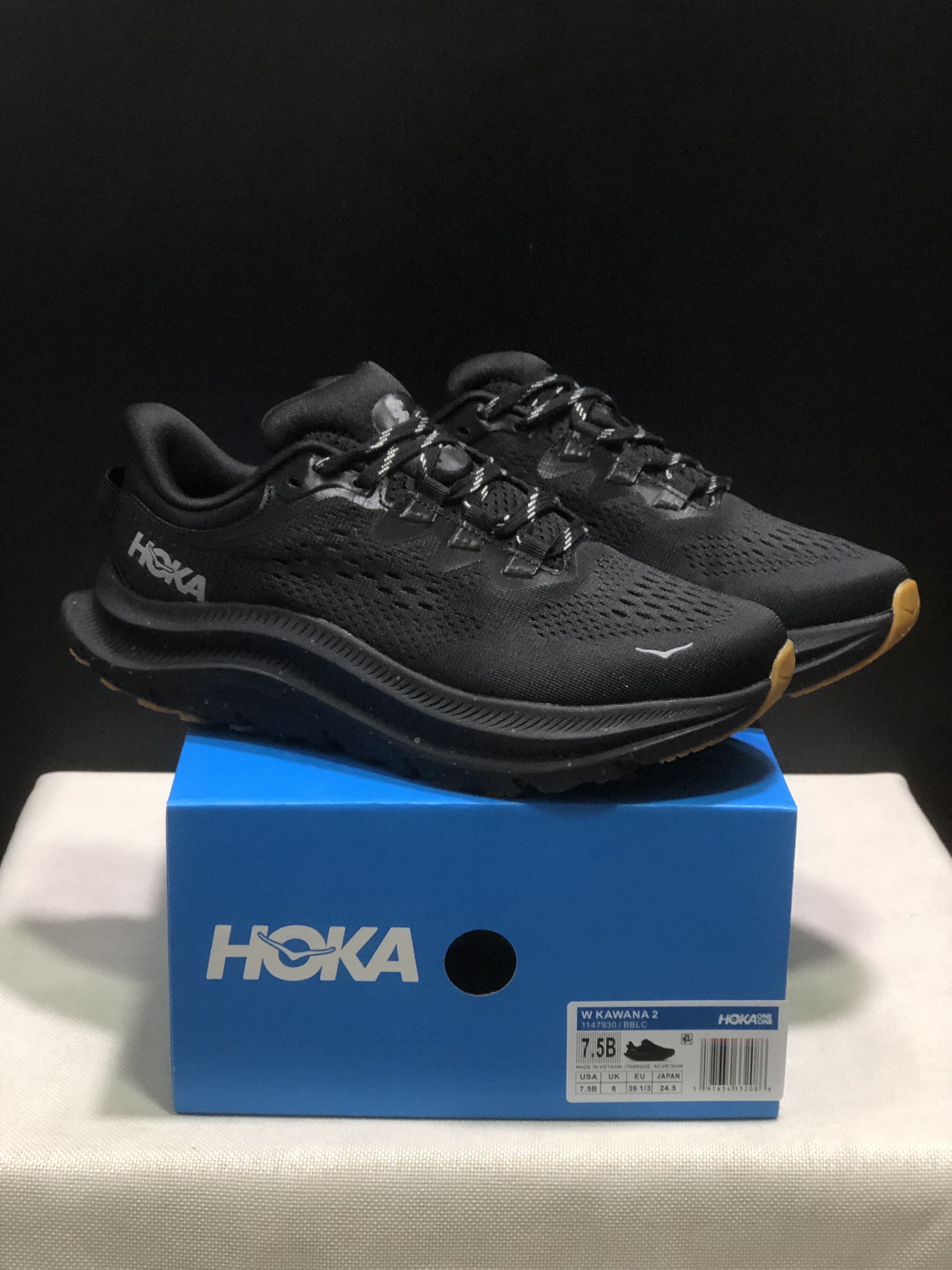 Hoka One One Kawana 2 Comfortable Casual Running Shoes Sneakers Black