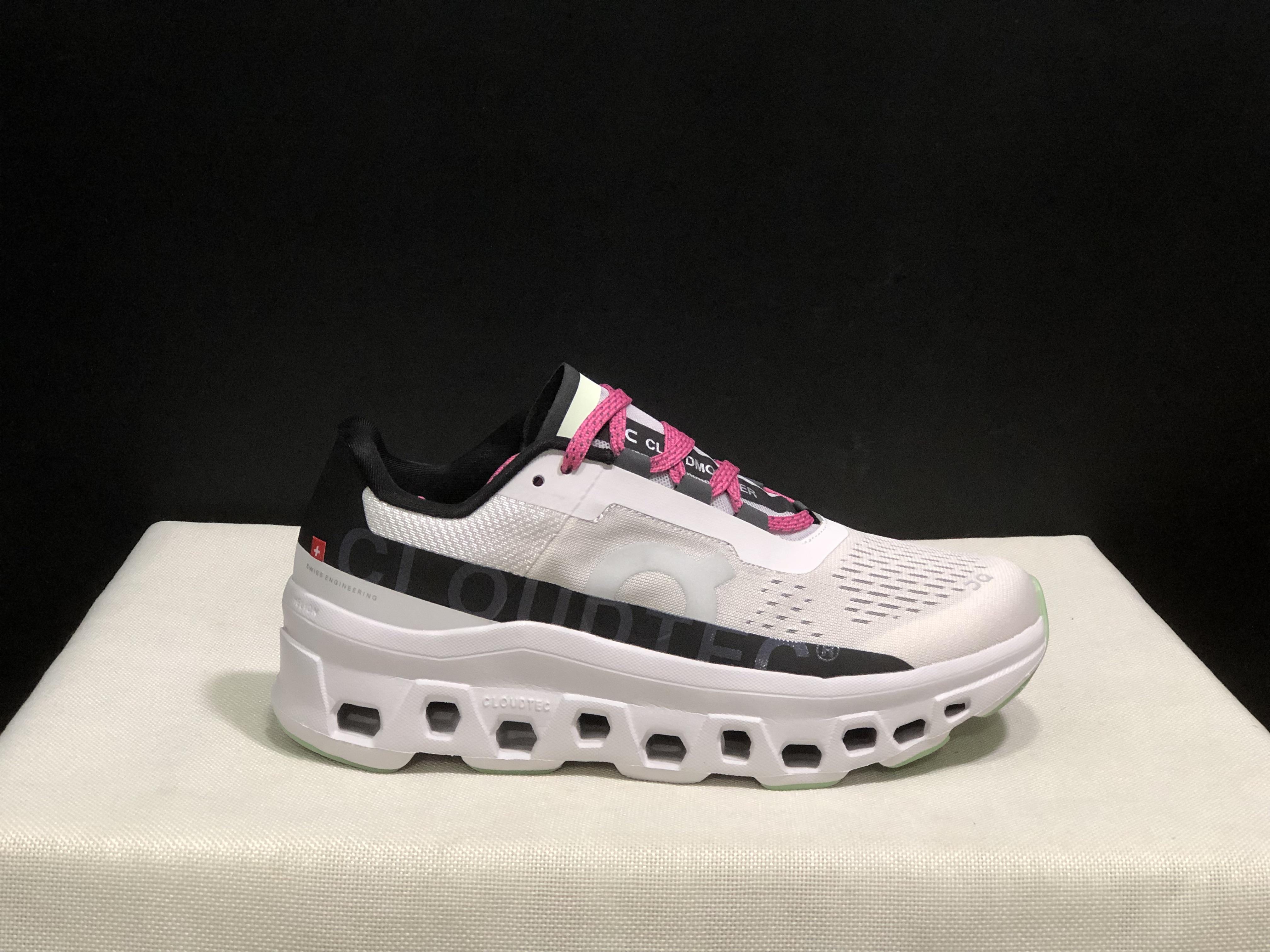 On Running Cloudmonster Anti-Slip Running Shoes Frost/Black