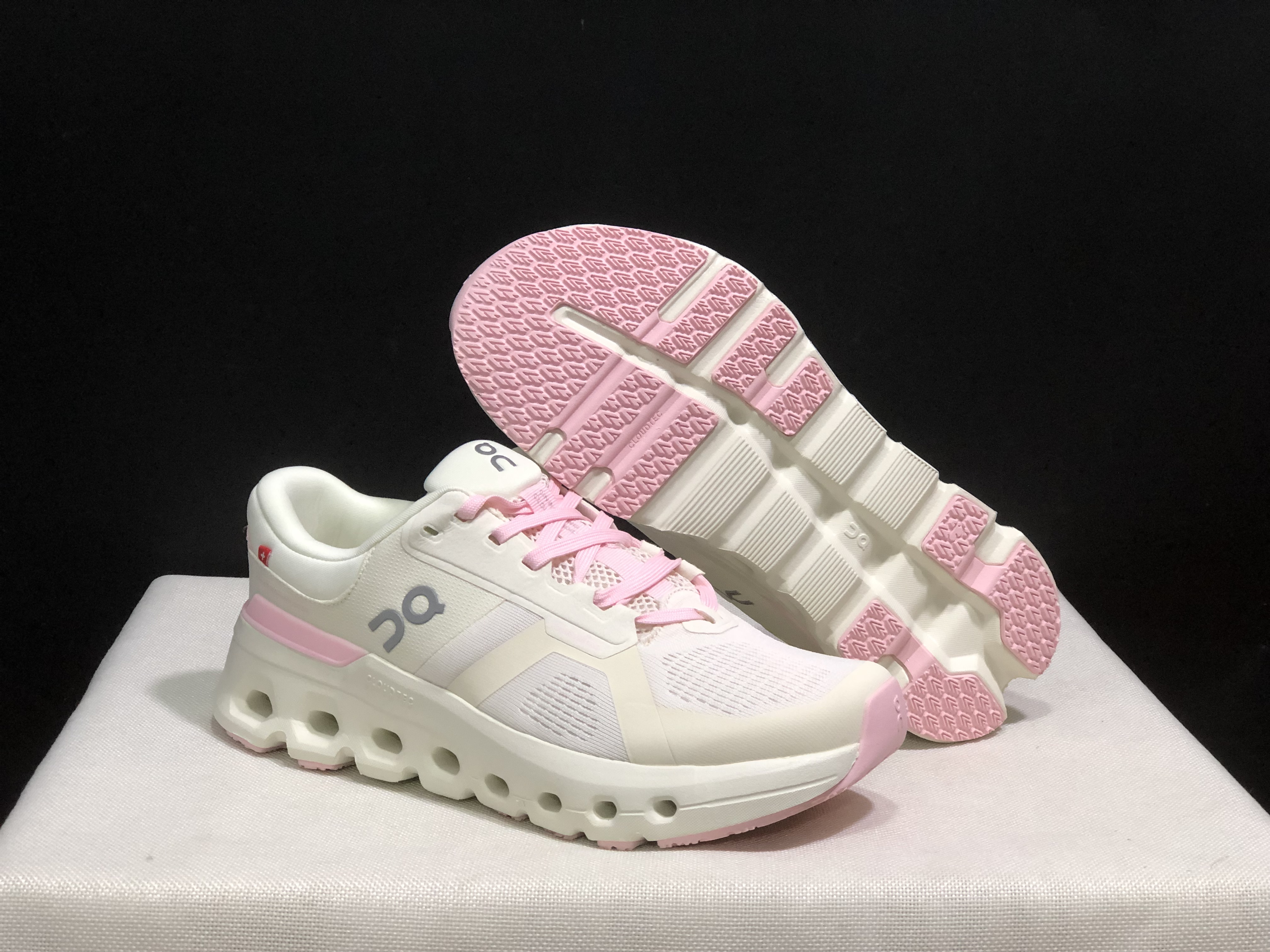 On Running Cloudrunner 2 Mesh Breathable Running Shoes Pink/Beige